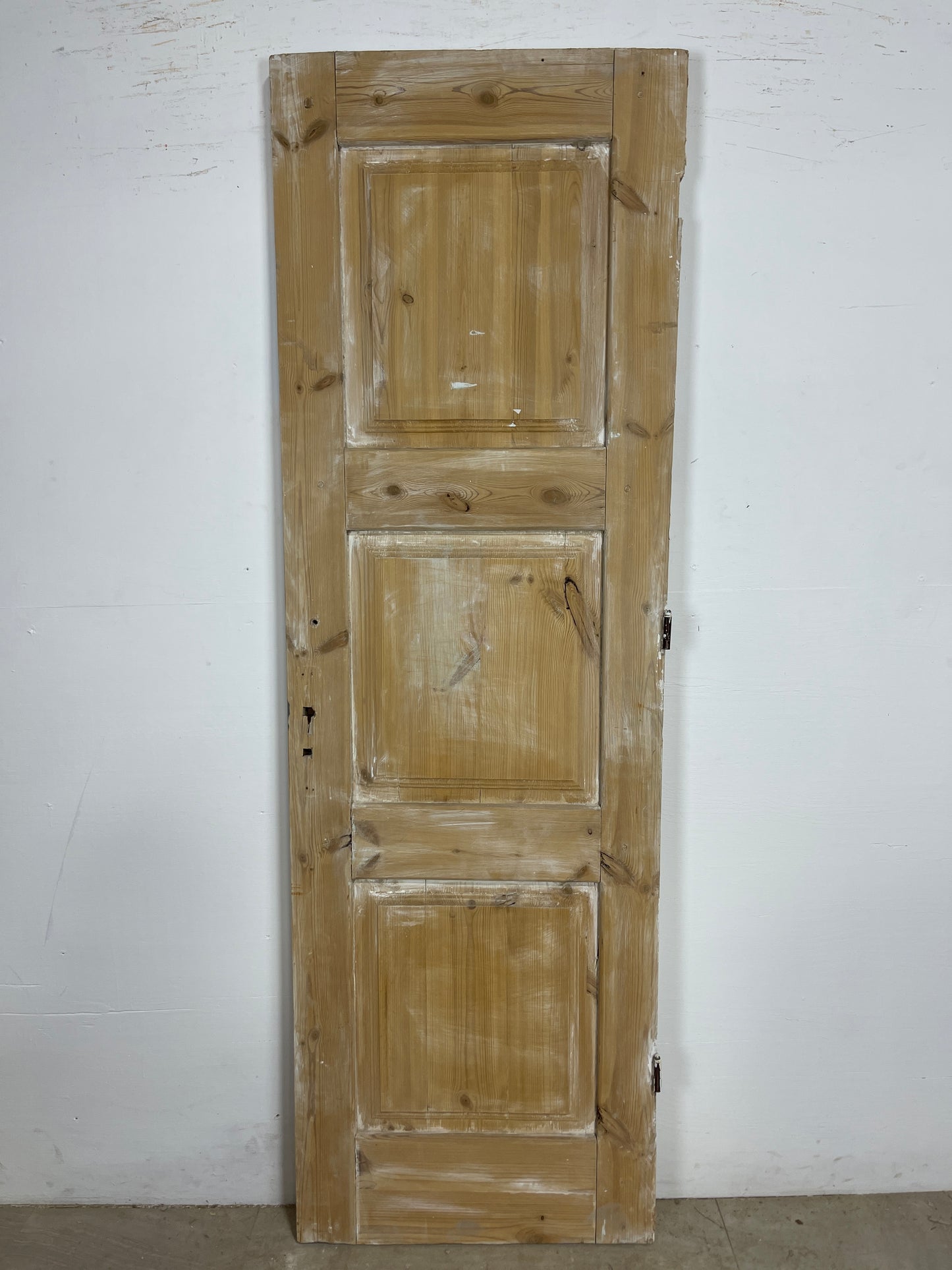 Antique French Panel Door (83.25 x 26.5) Single wood O228
