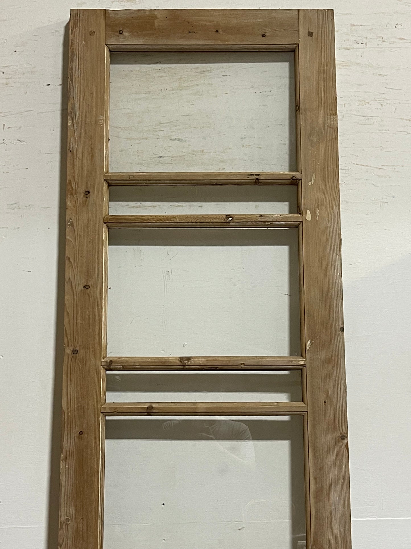 Antique French Panel Door with Glass (99.5x27.75) J911