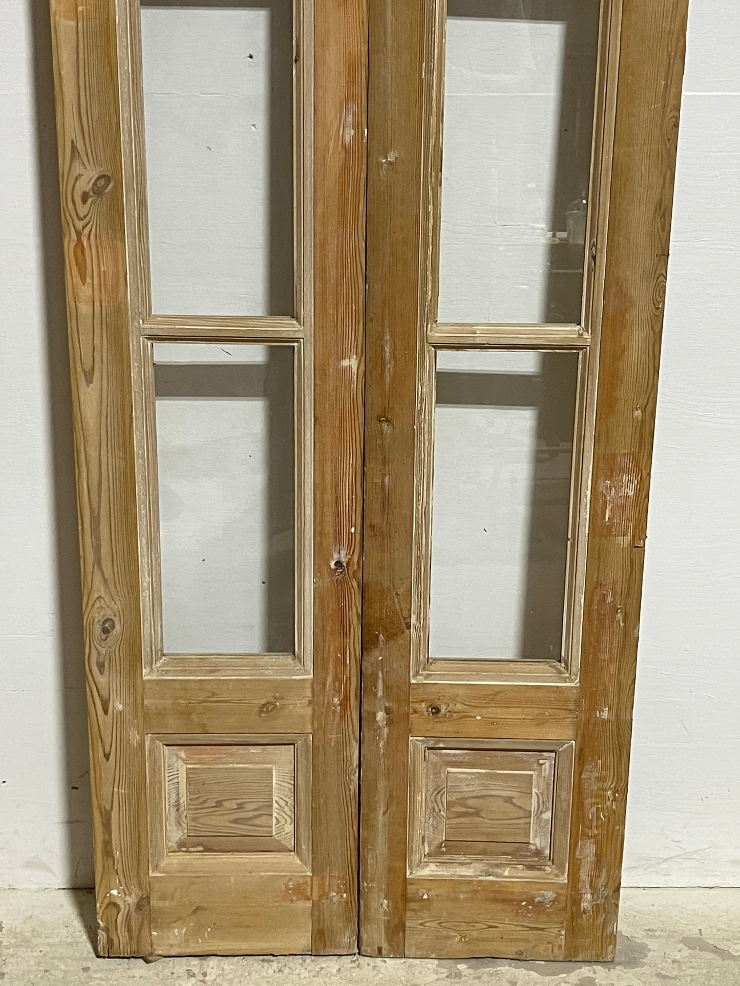 Antique French Panel Doors withg Glass (96x29.75) J325