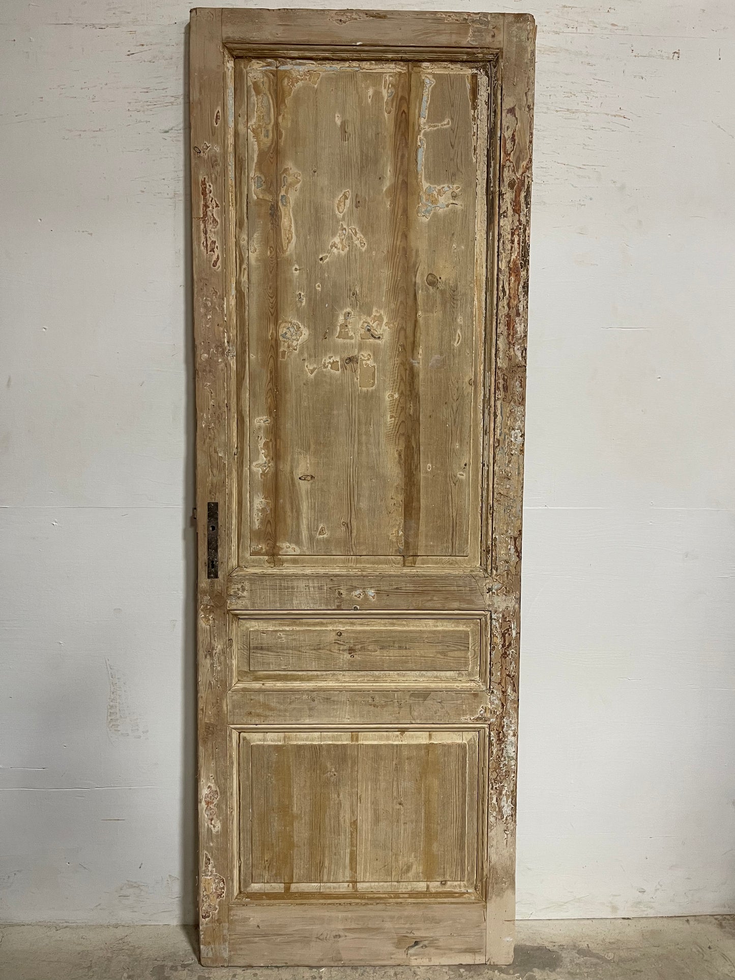 Antique French panel door (97x33.25) K802
