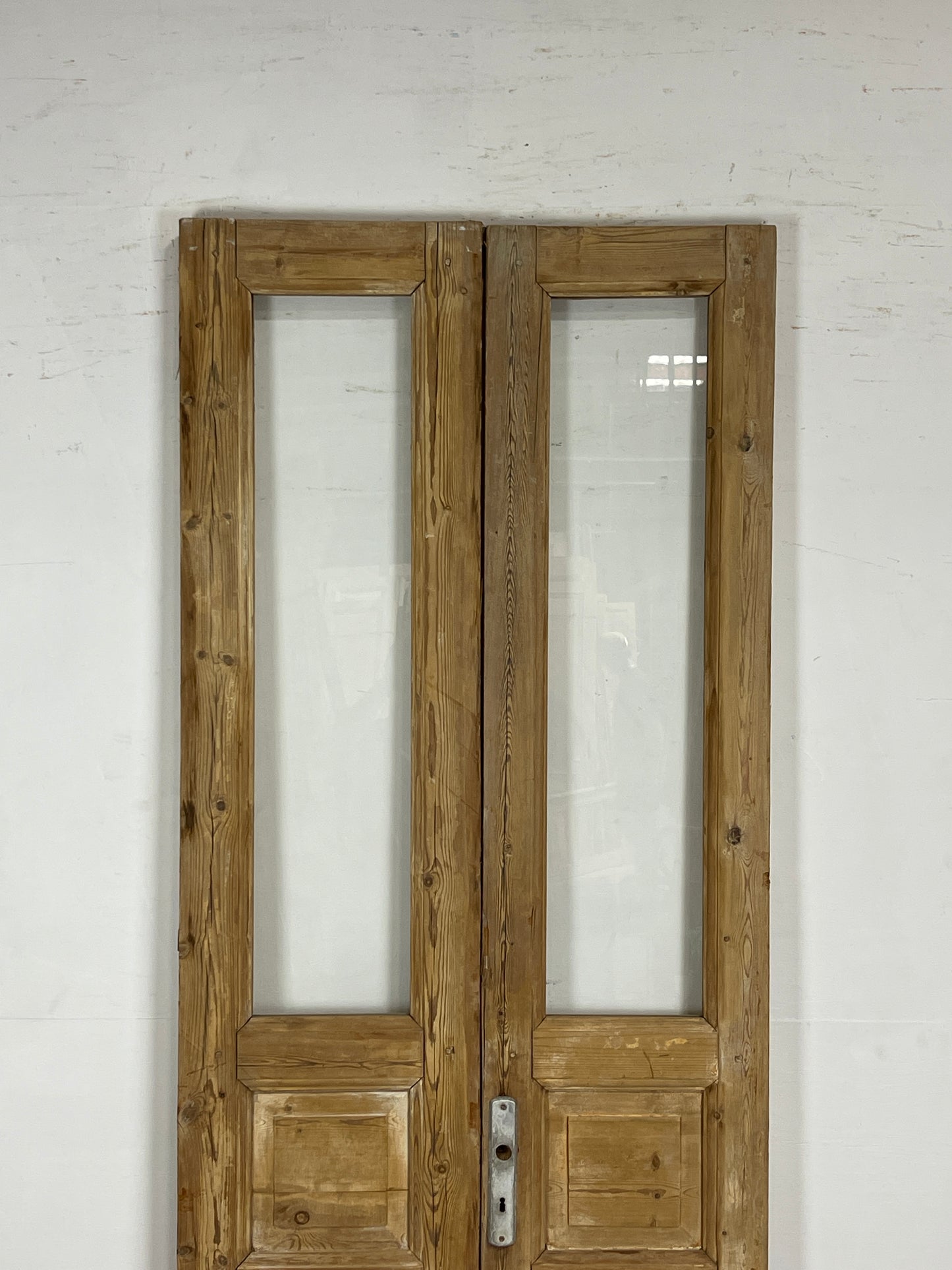 Antique French Panel Doors with Glass (94.5 x 34) N038