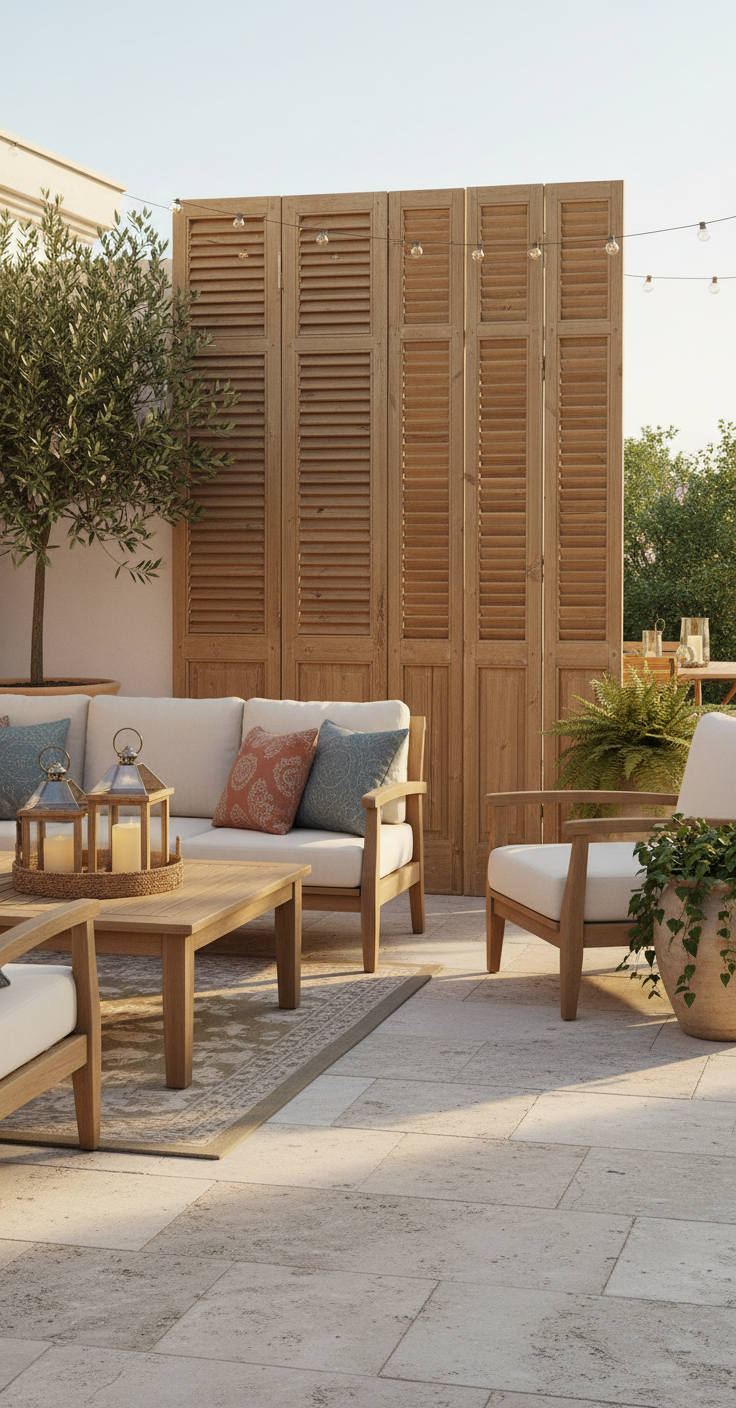 Antique French Shutters 4 piece (88x43) P999