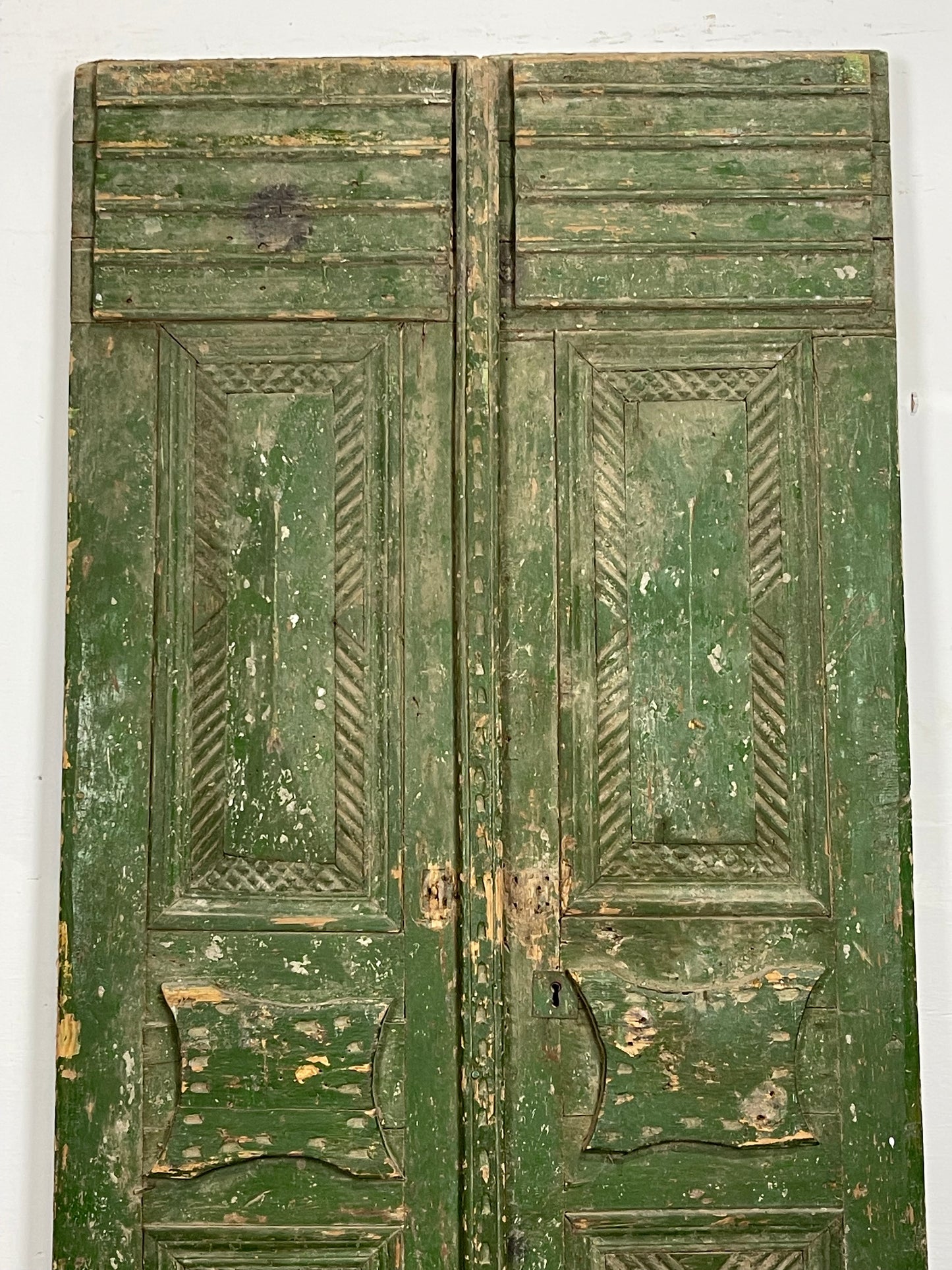 Antique French Panel Doors with Carving (77 x 31.25) M028