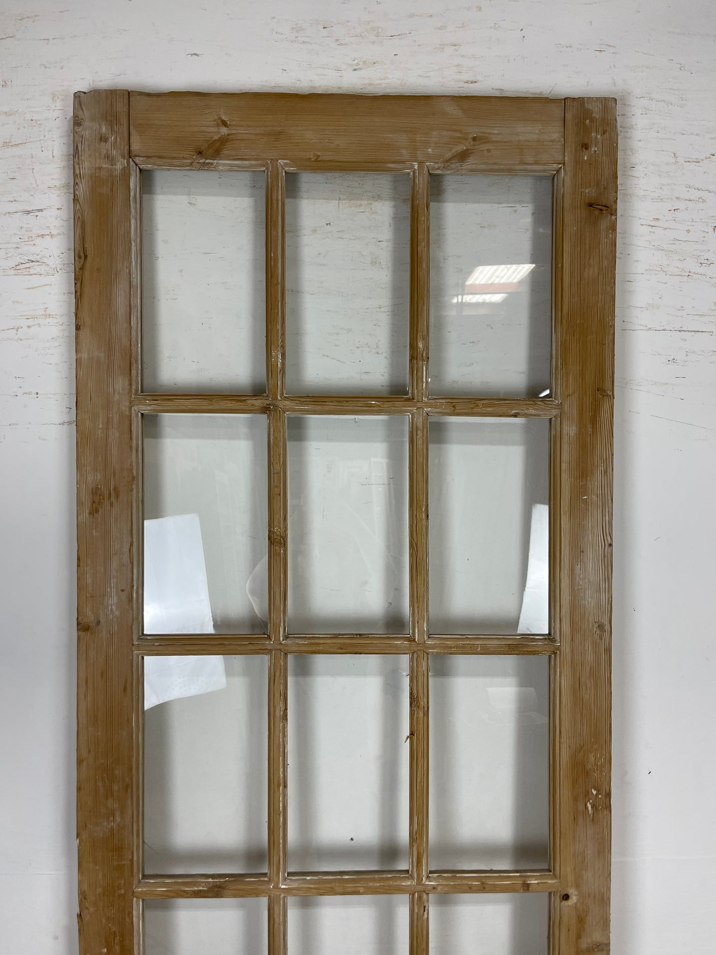 Antique French Panel Door - Single with glass (96x32) O253