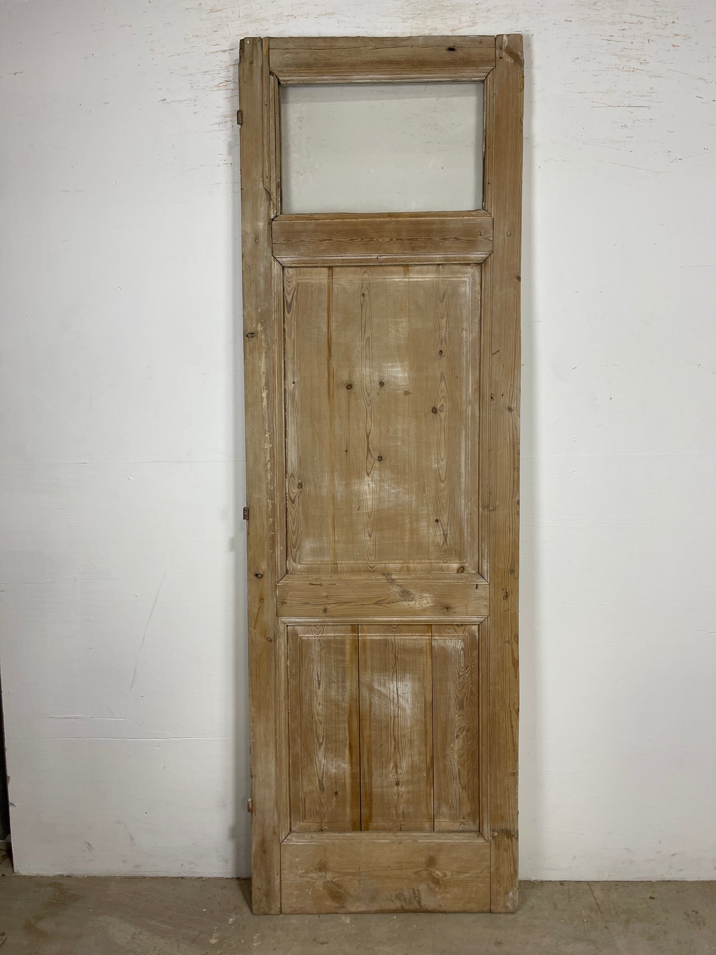 Antique French Panel Door - Single with glass (89.75x28) O278