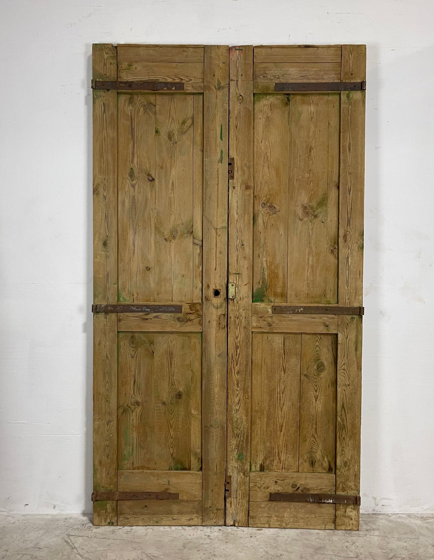 Antique French Panel Doors with Carving (95 x 53) N009