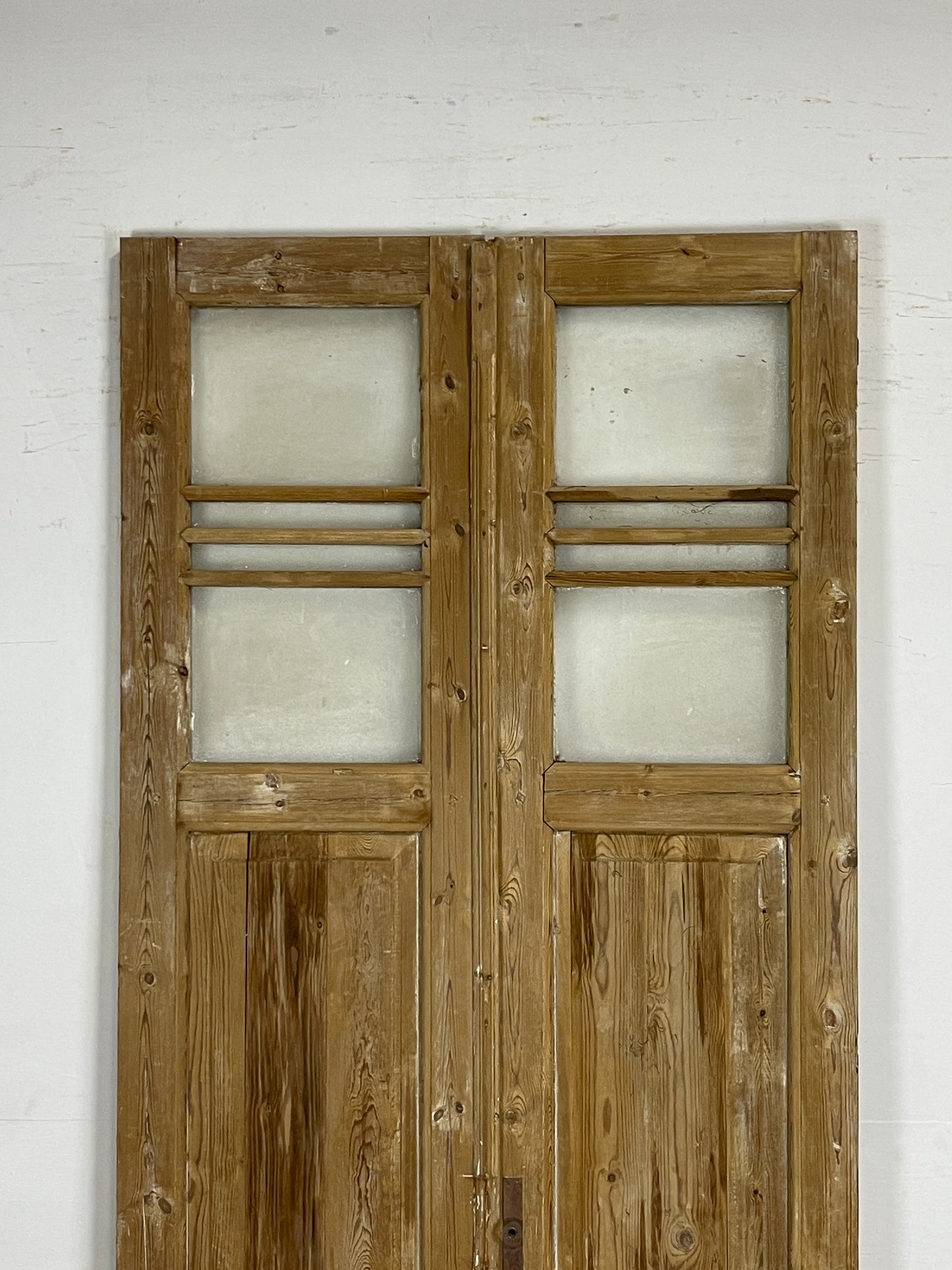 Antique French Panel Doors with Glass (98 x 41) N049