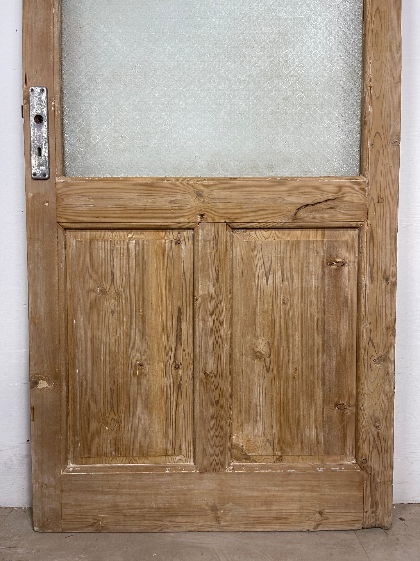 Antique French Panel Door - Single with glass (89.25x36) O271