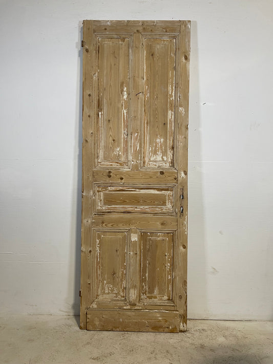 Antique French panel door (87.25x30) L240