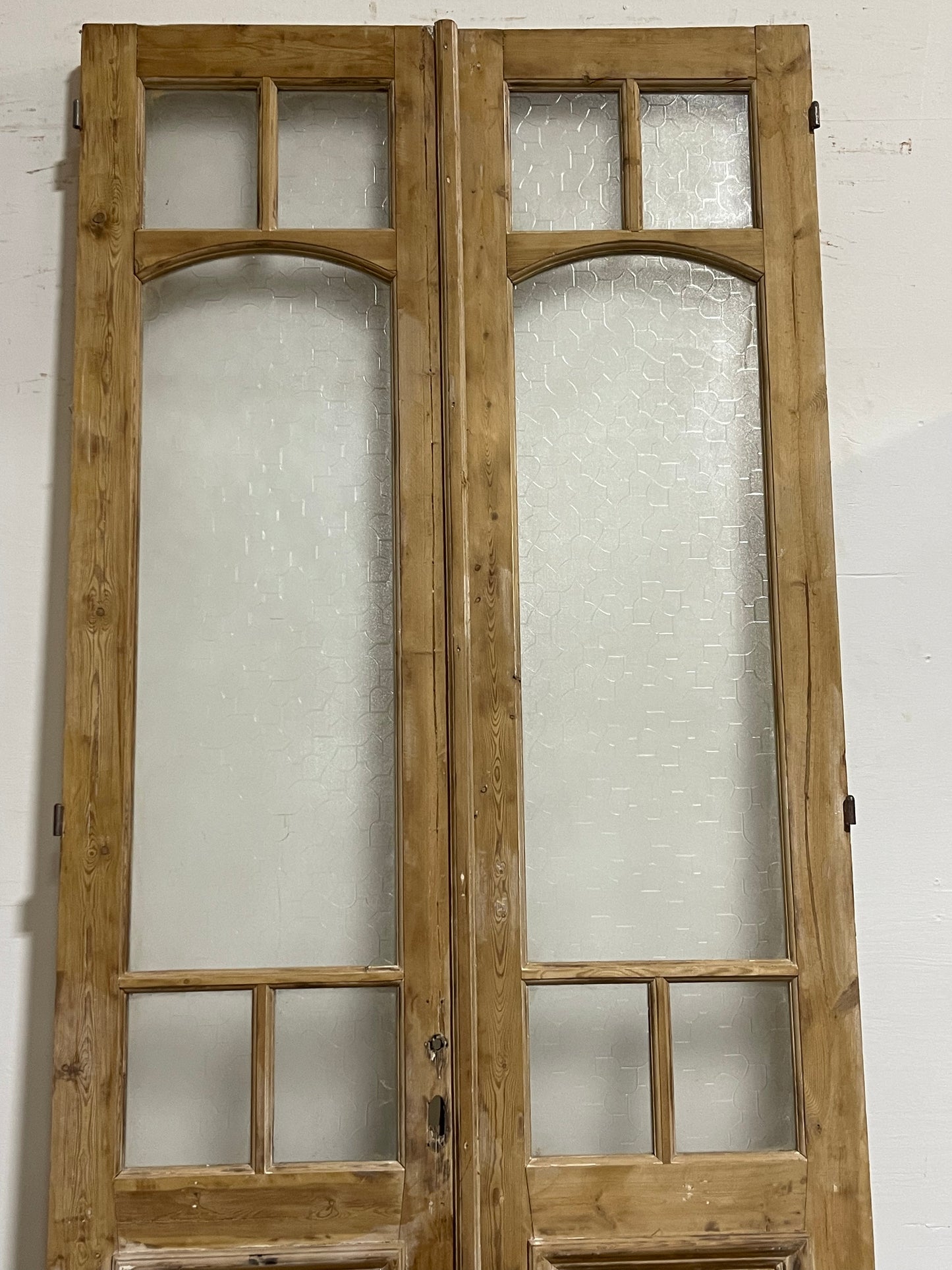 Antique French Panel Doors with Glass (101x44) J309