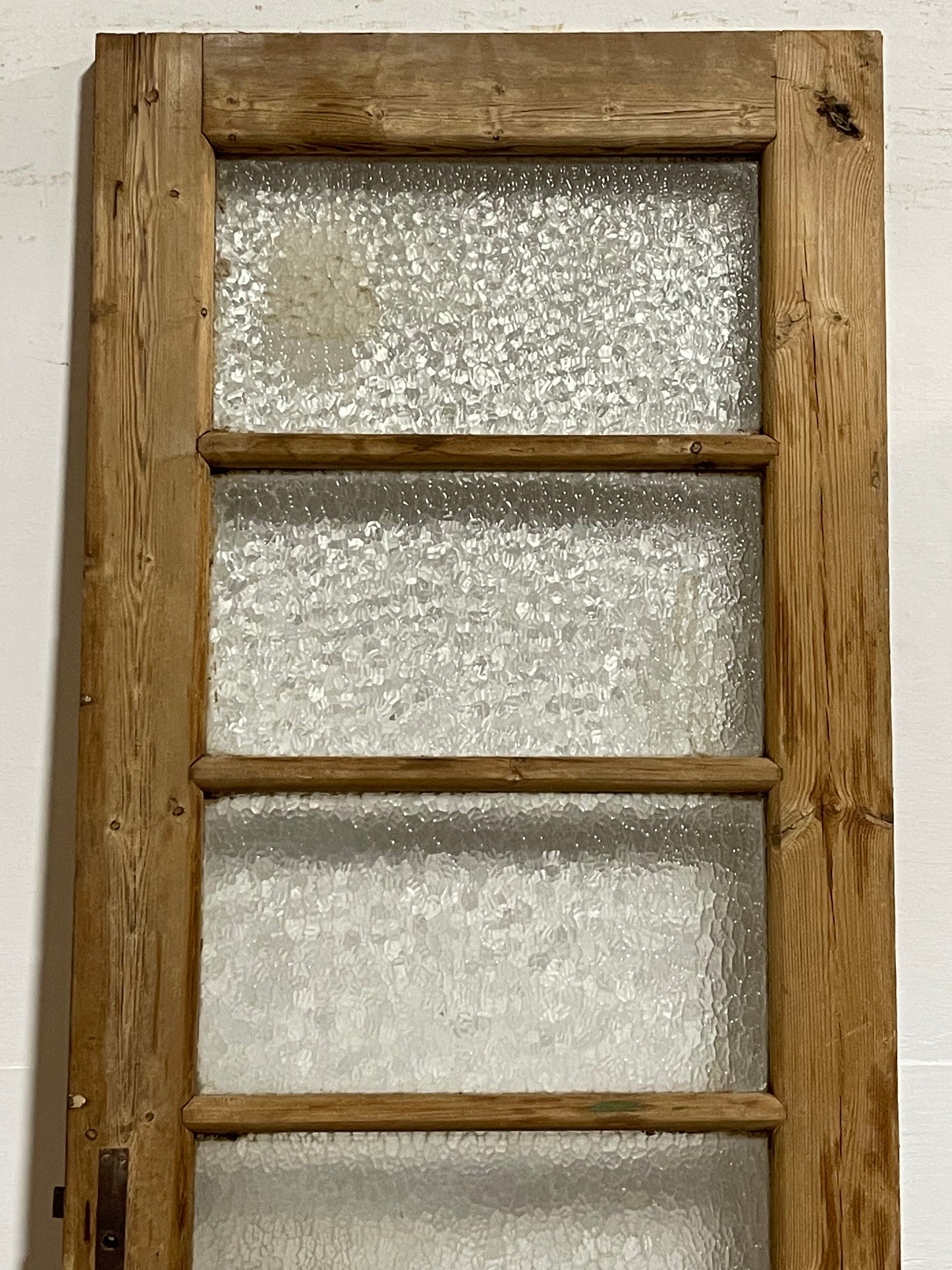 Antique French Panel Door with Glass (84.75x27.75) J910