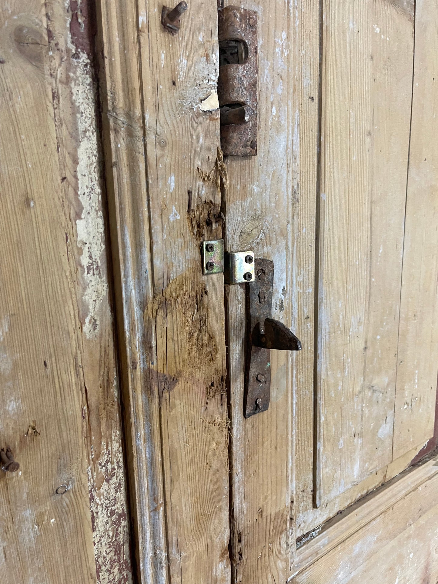 Antique French Panel Doors with Carving (95 x 42) N012