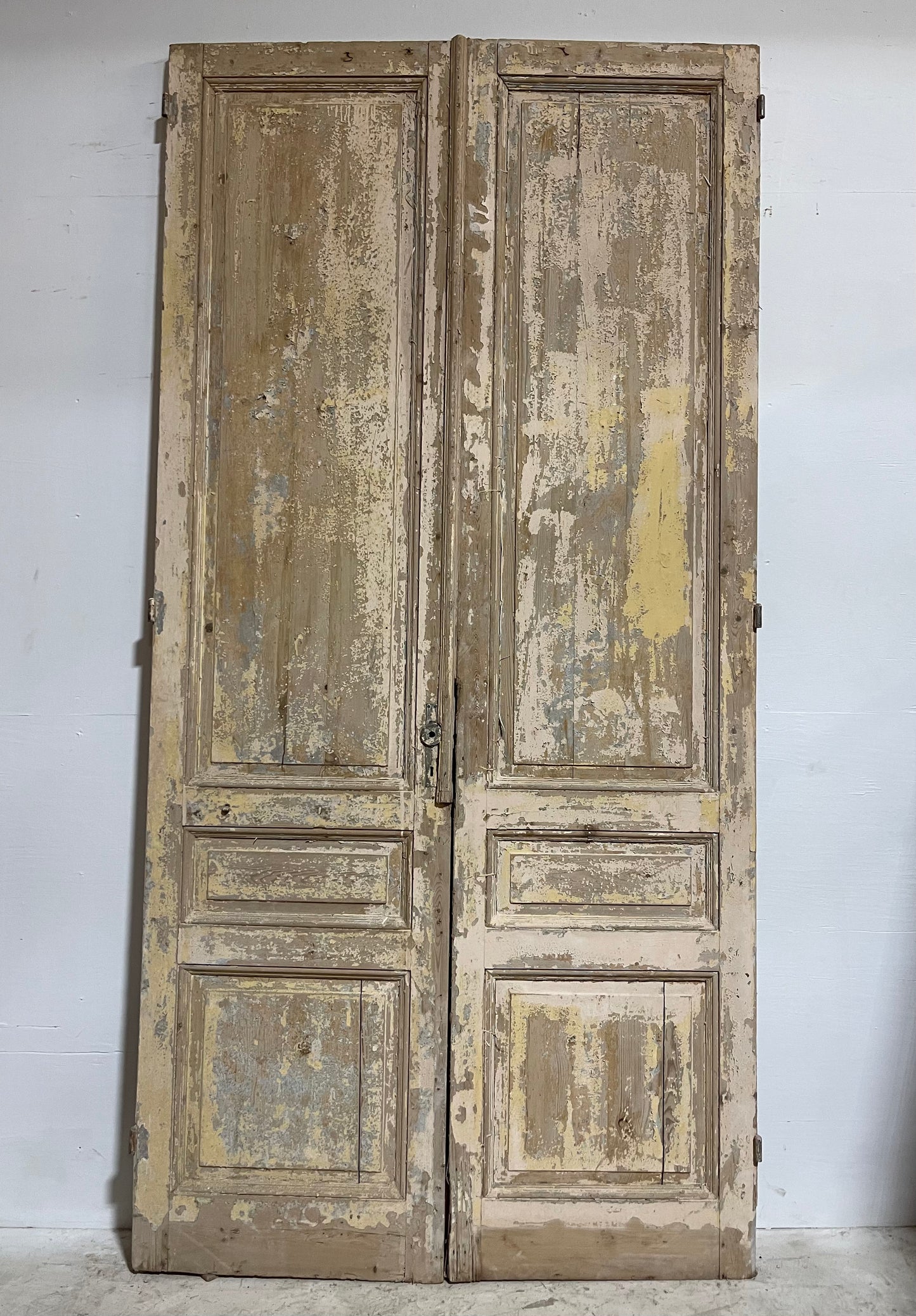 Antique French panel door (108.75x53.5) J004