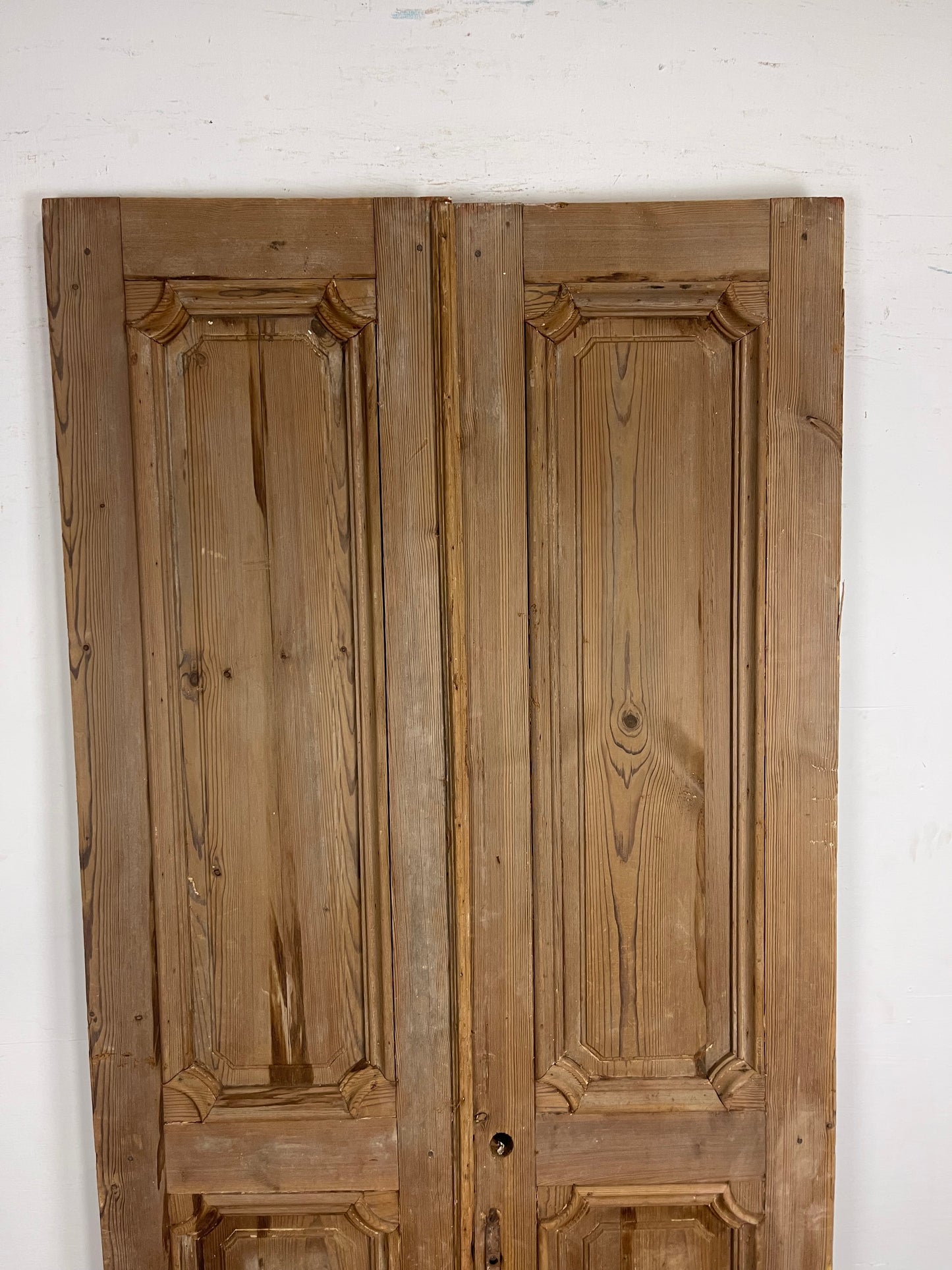 Antique French Panel Doors with Carving (96 x 42.5) M029