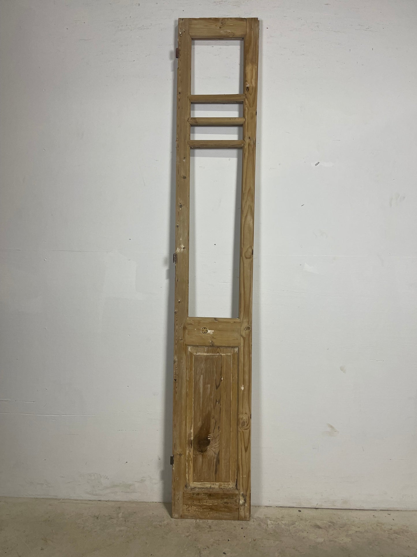 Antique French panel door (89.25x14.5) L371