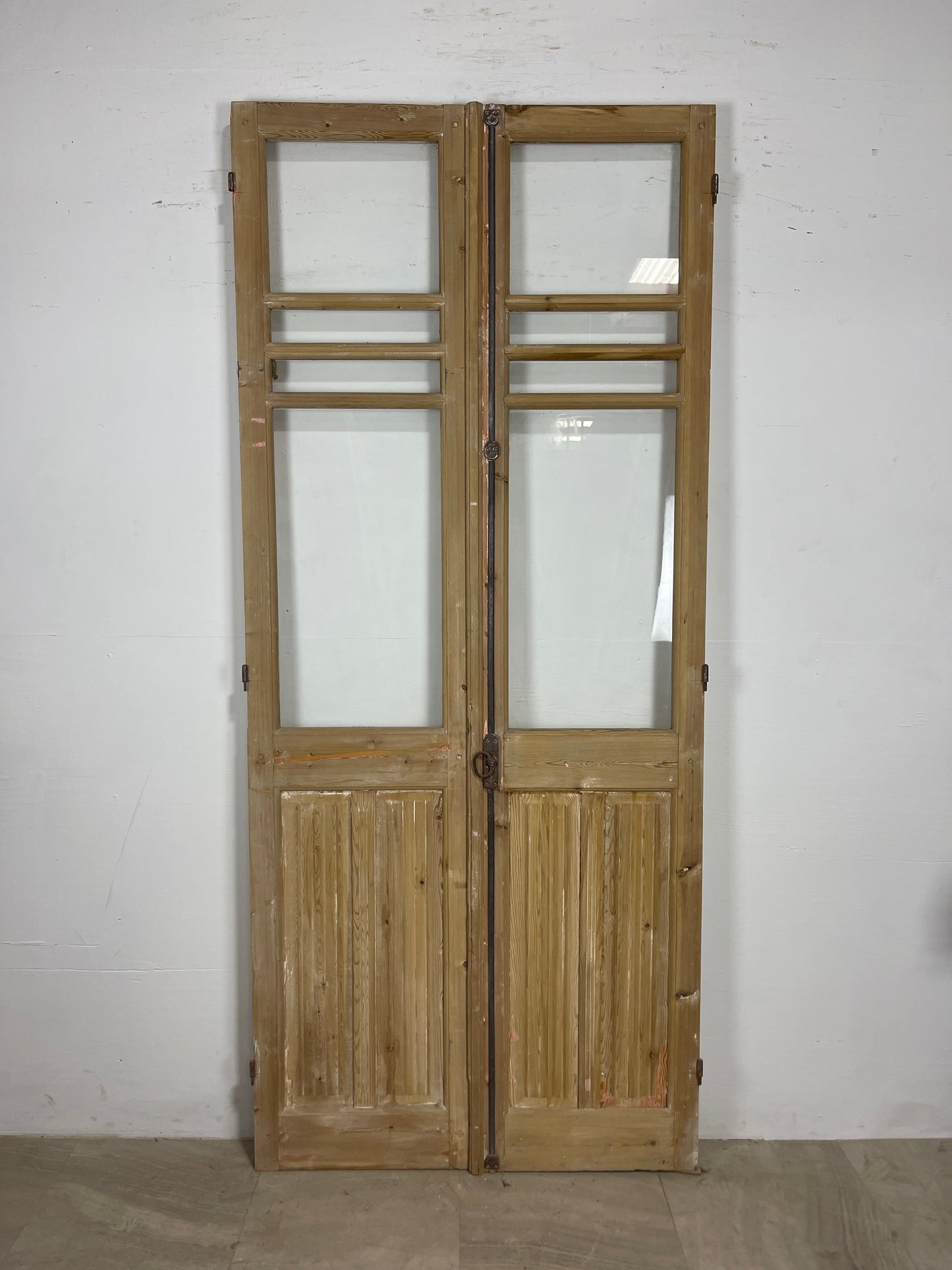 Antique French panel doors with Glass (92 x 40) O67