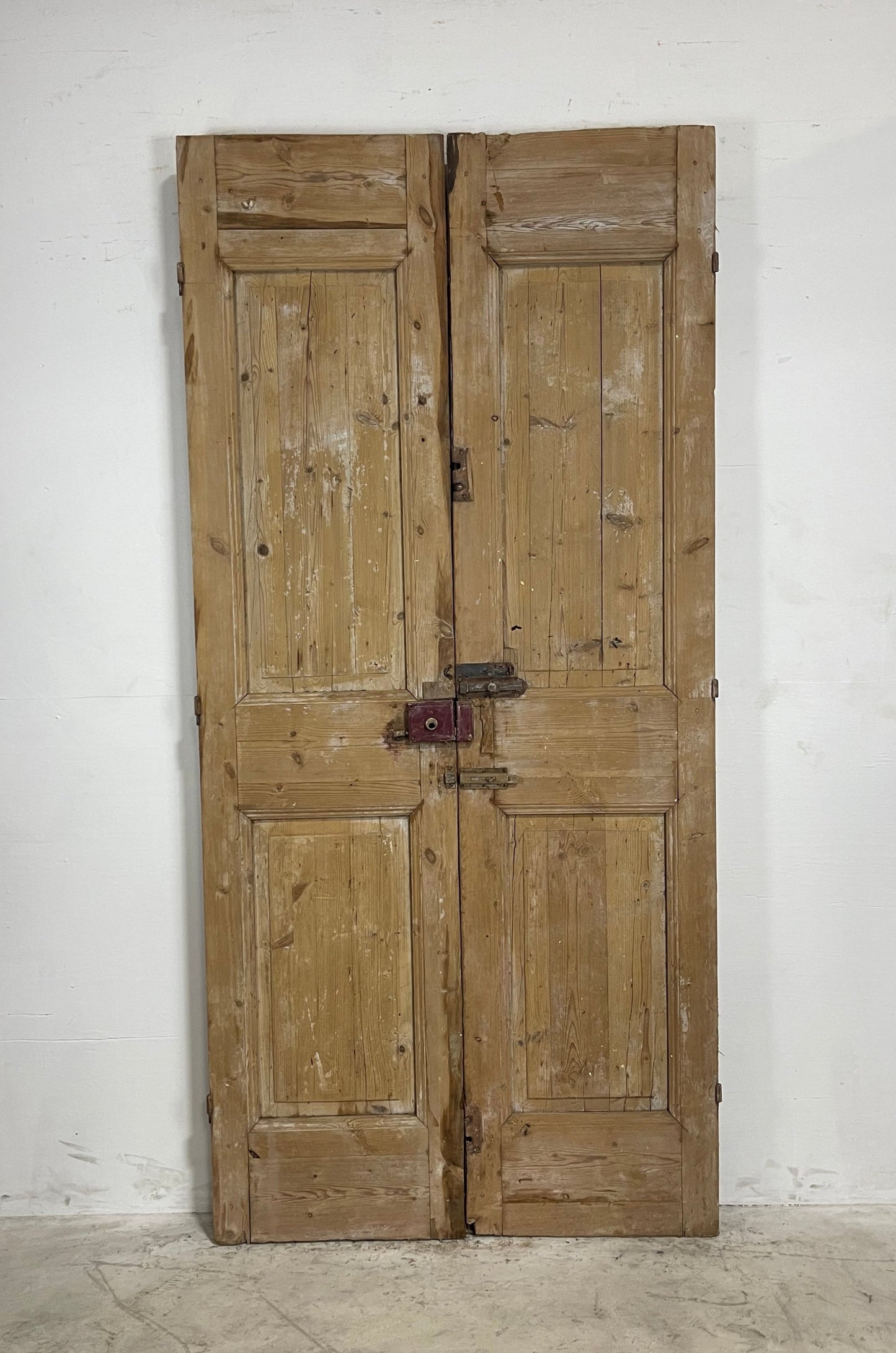 Antique French Panel Doors with Carving (94.25 x 44) N011