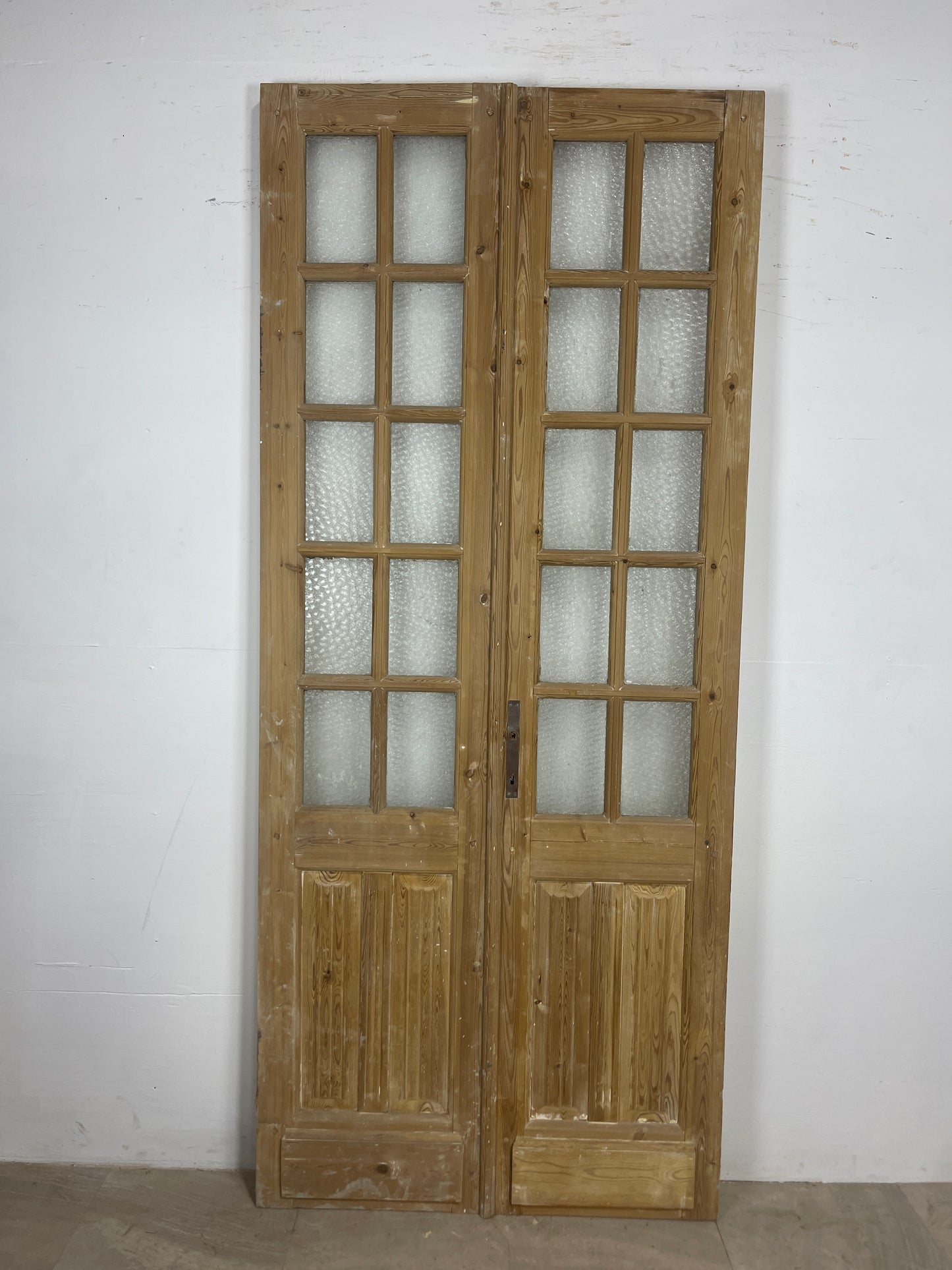 Antique French panel doors with Glass (93 x 40) O71