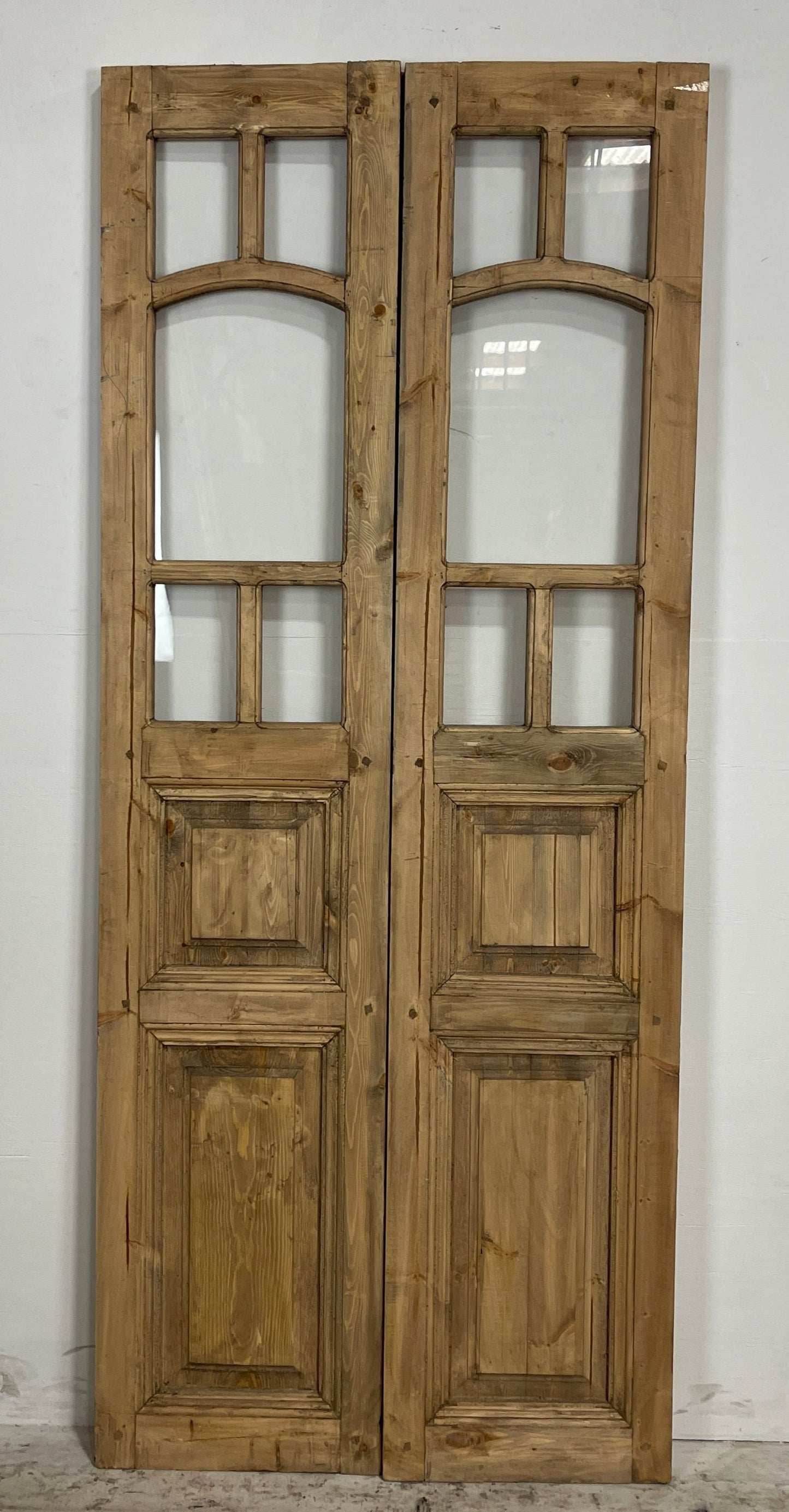 French Panel door with glass (79.75 x 33.25) N020
