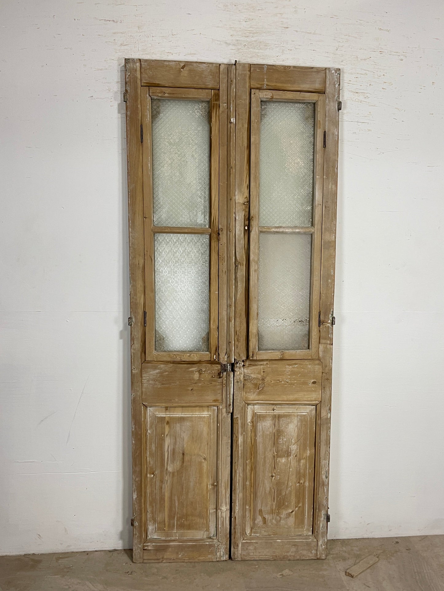 Antique French panel doors with Glass (91 x 37) P9