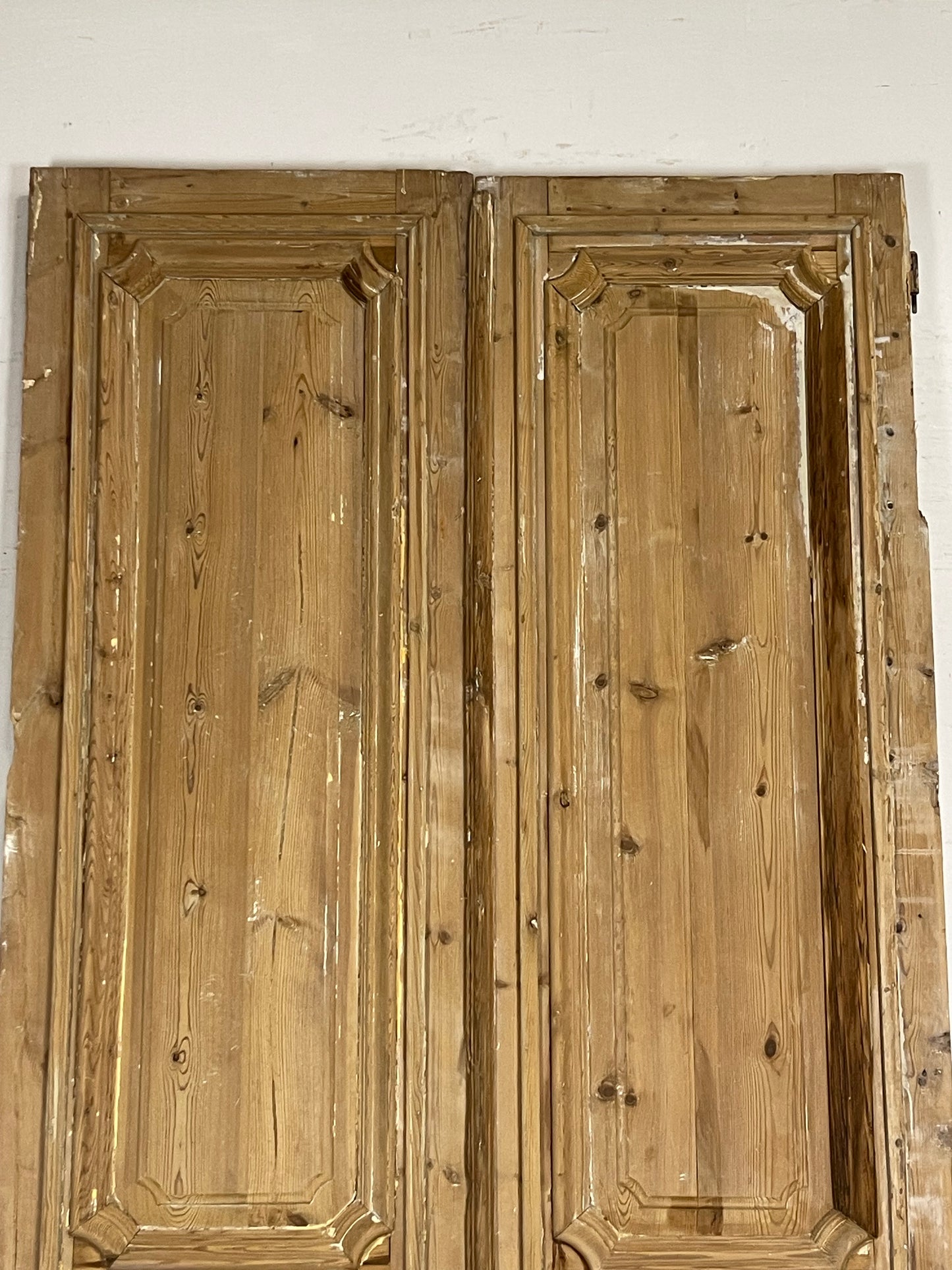 Antique French Panel Doors with Carving (110 x 48) M056