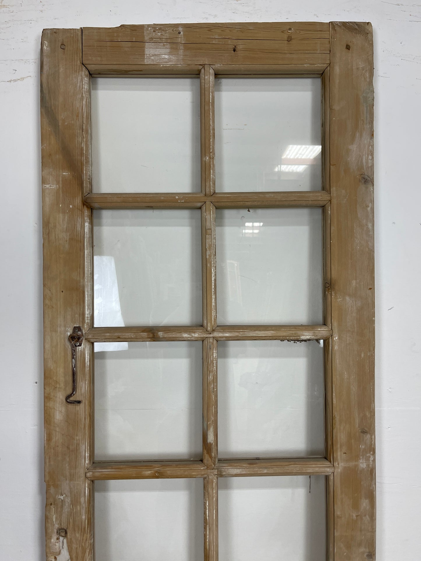 Antique French Panel Door - Single with glass (80.5x28) O245