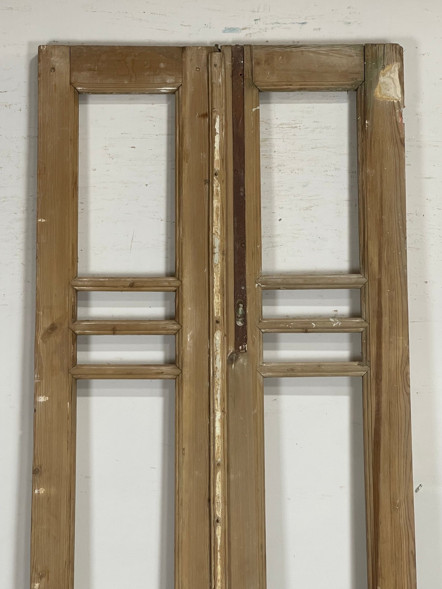 Antique French Panel Doors with glass (104x32.75) M078