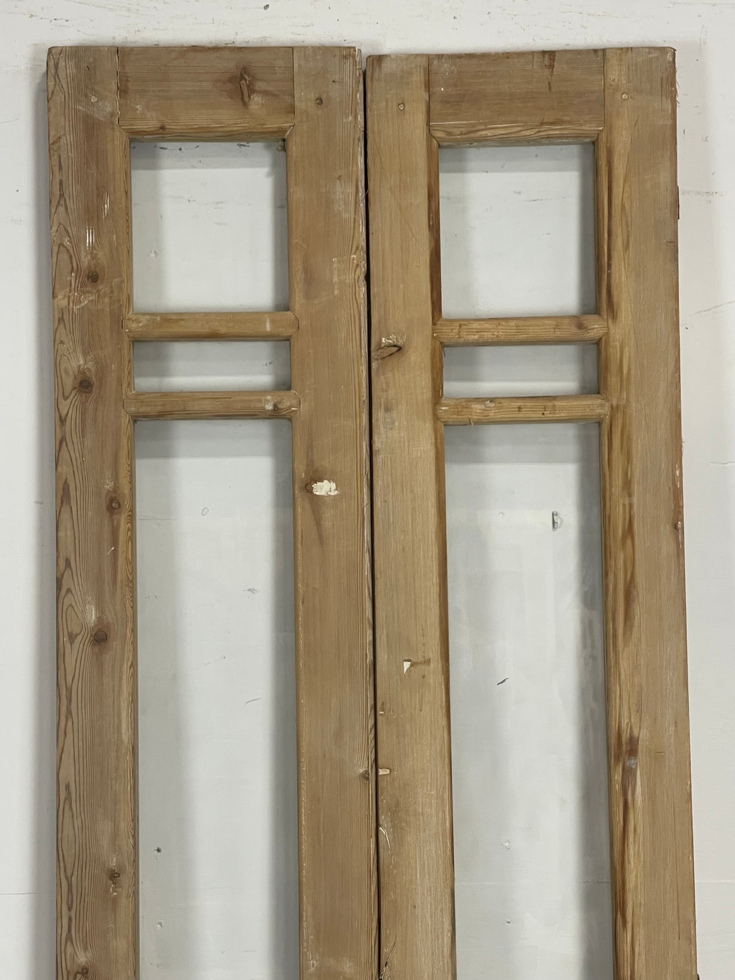Antique French Panel Doors with glass (86.5x28) M068