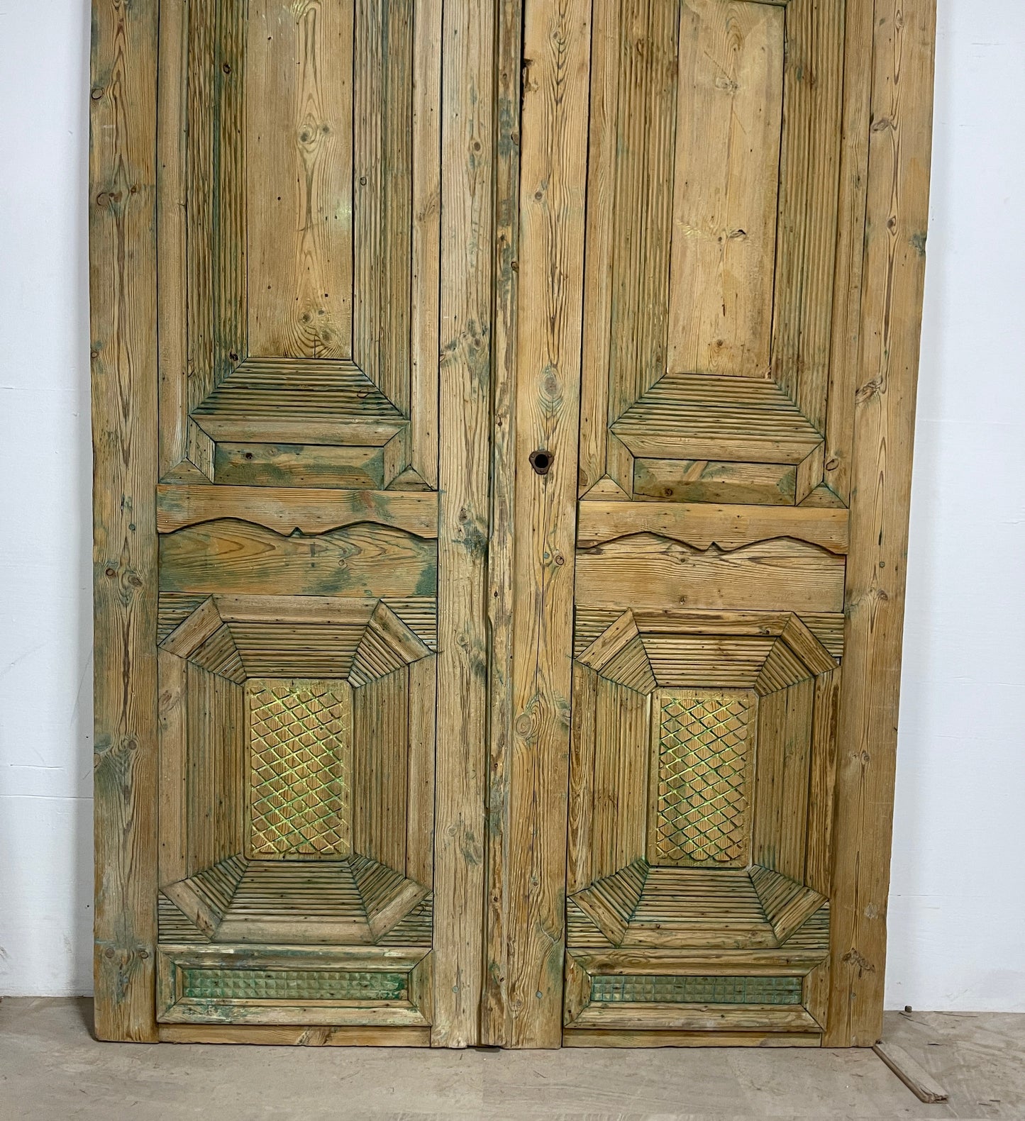 Antique French panel doors with Carvings ( 93 x 59.25) P21