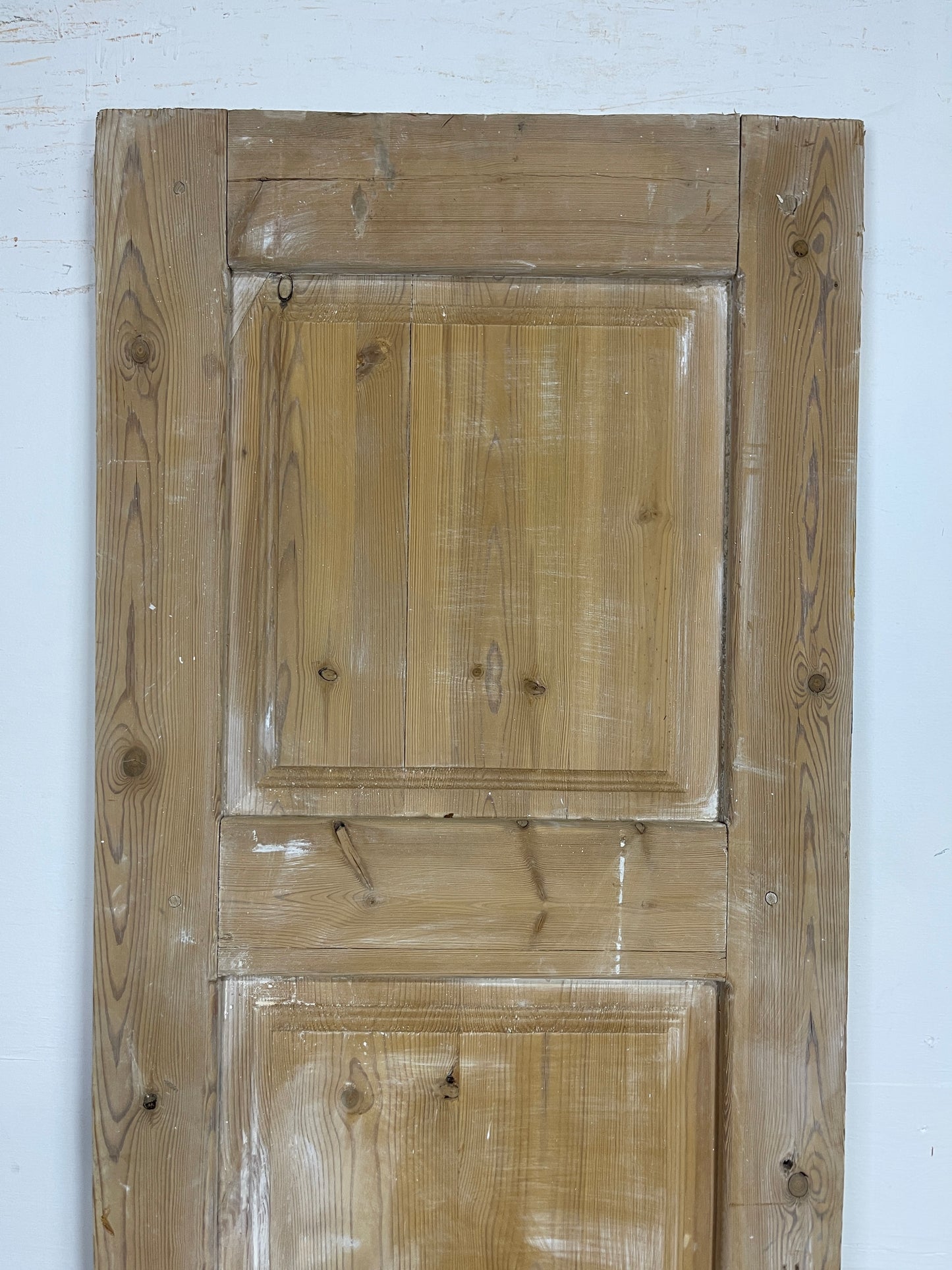 Antique French Panel Door (83.25 x 26.5) Single wood O228