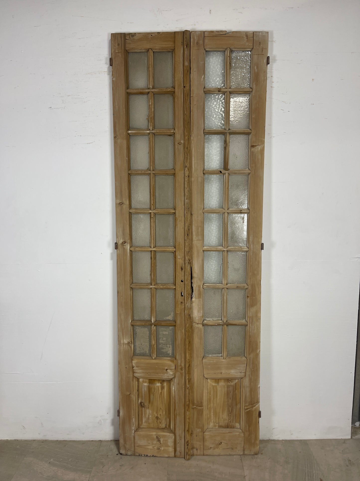 Antique French panel doors with Glass (100 x 35) O105