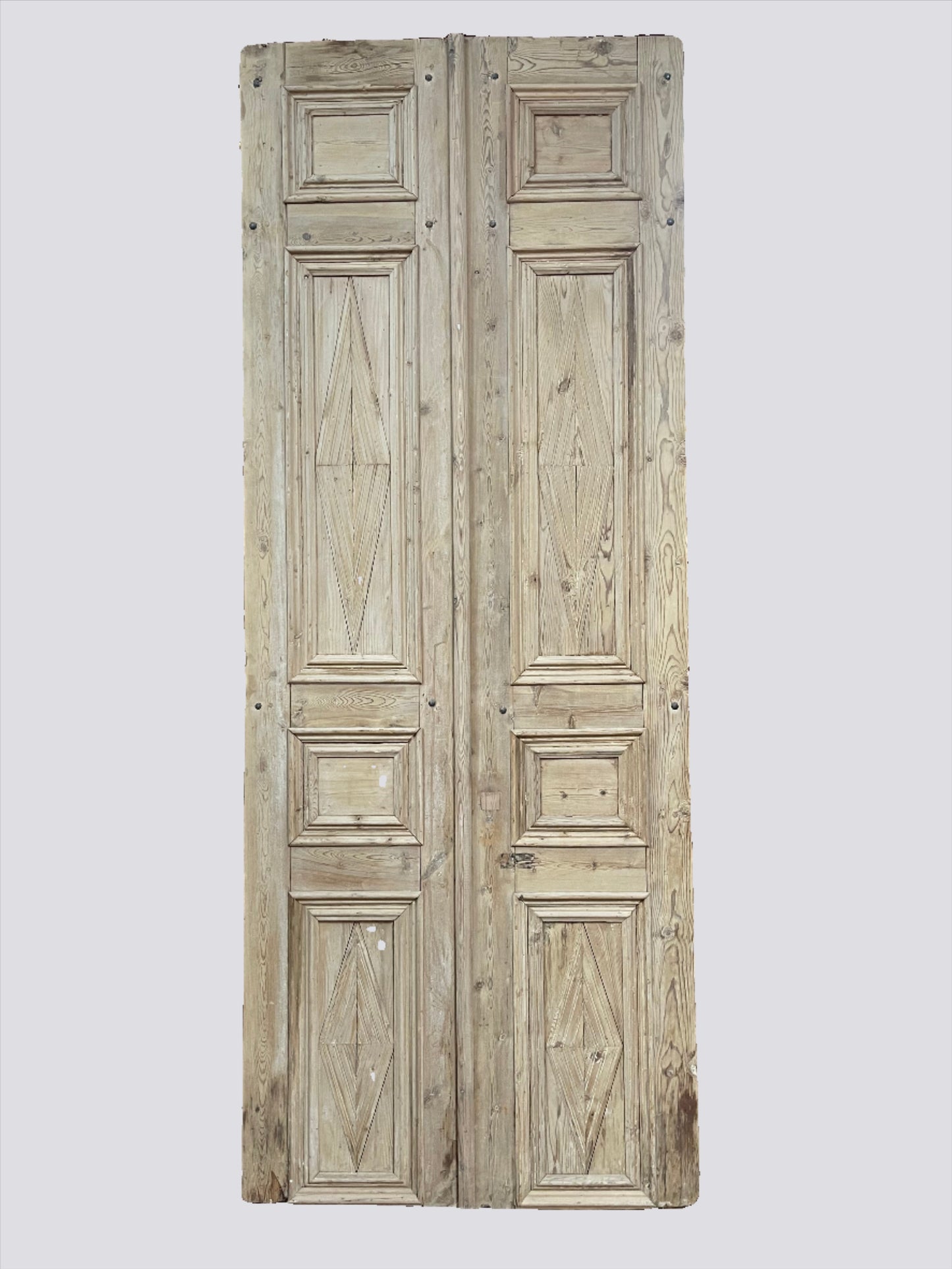 Antique French Panel Door with Carving (138.25x53.5) E999