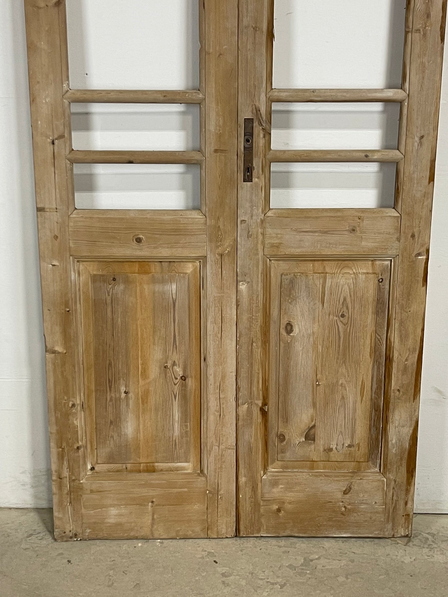Antique French Panel Doors with glass (102x40.25) M123