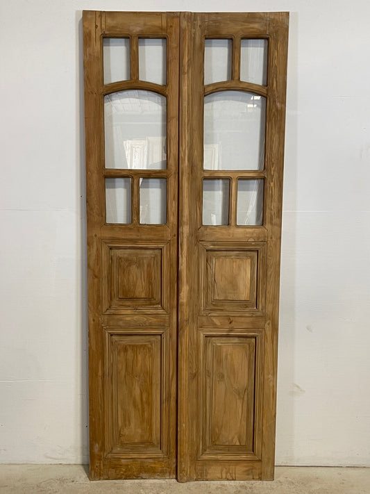 French Panel door with Glass (80x33) J302