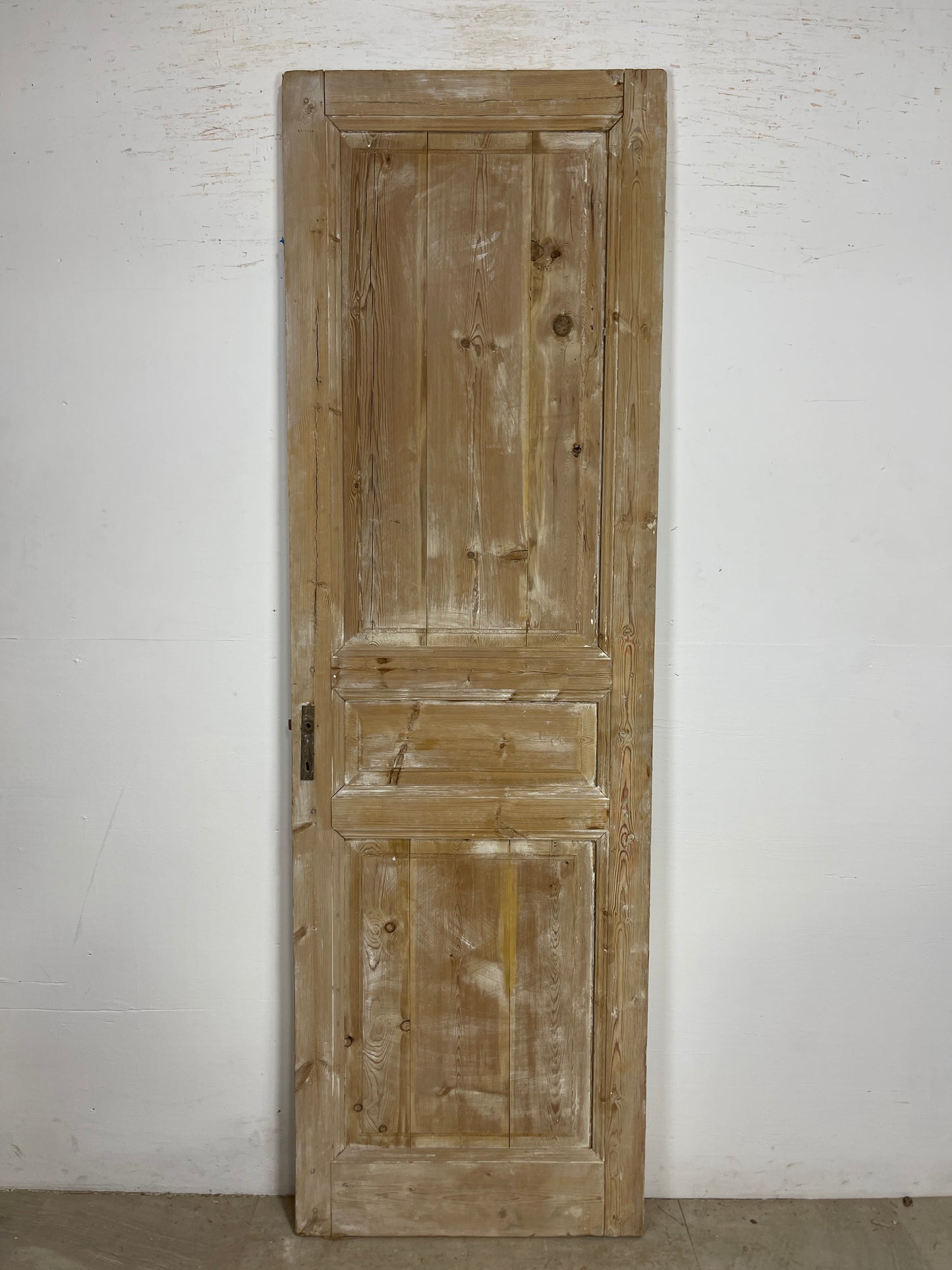 Antique French Panel Door (90.5 x 28.5) Single wood O230