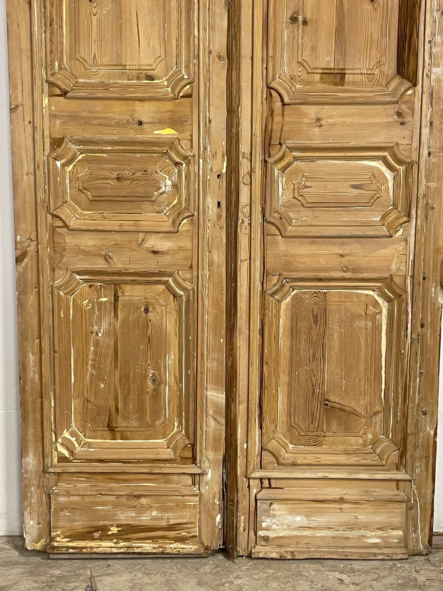 Antique French Panel Doors with Carving (110 x 48) M056