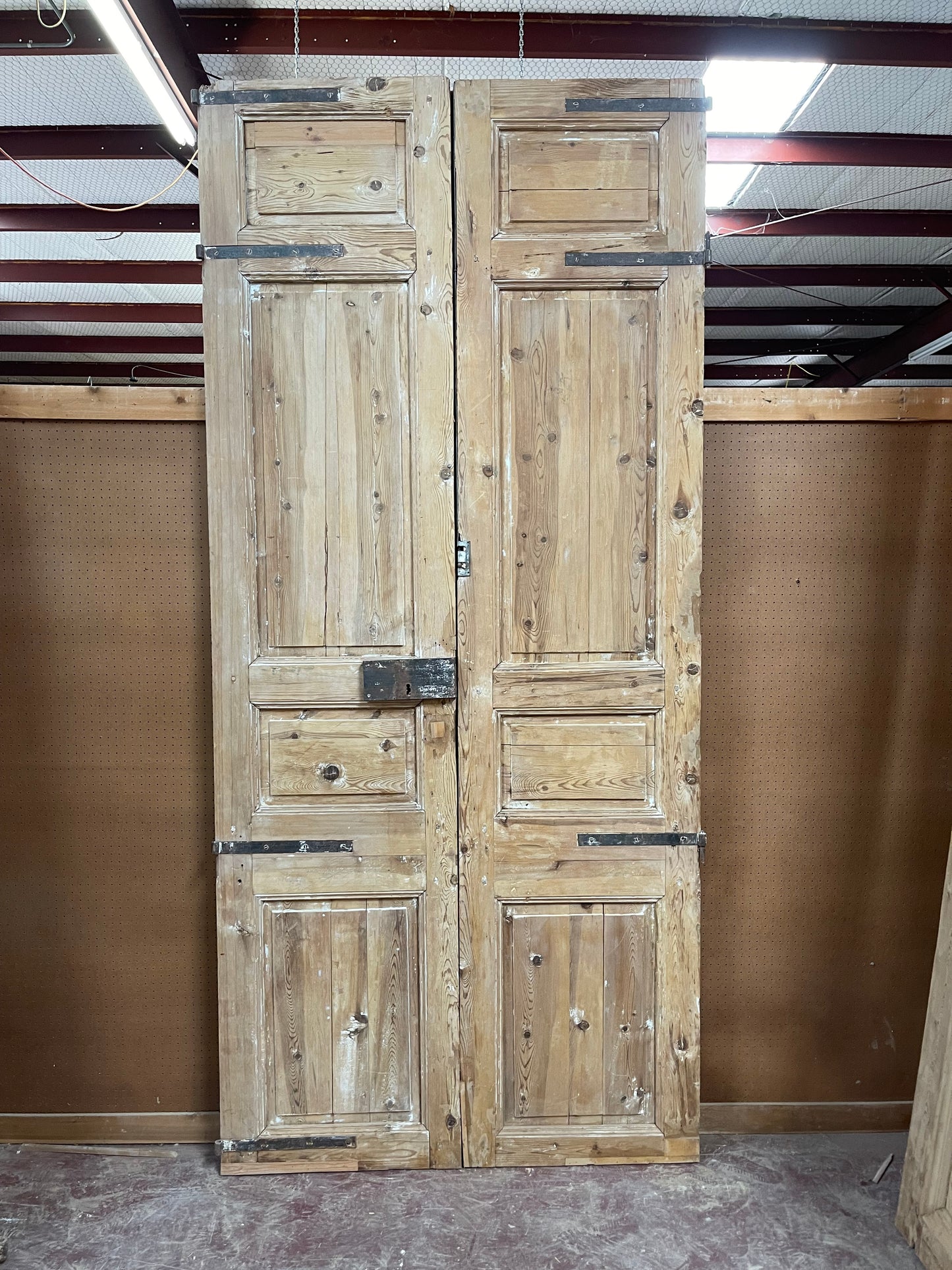 Antique French Panel Door with Carving (131.25x59.5) E996