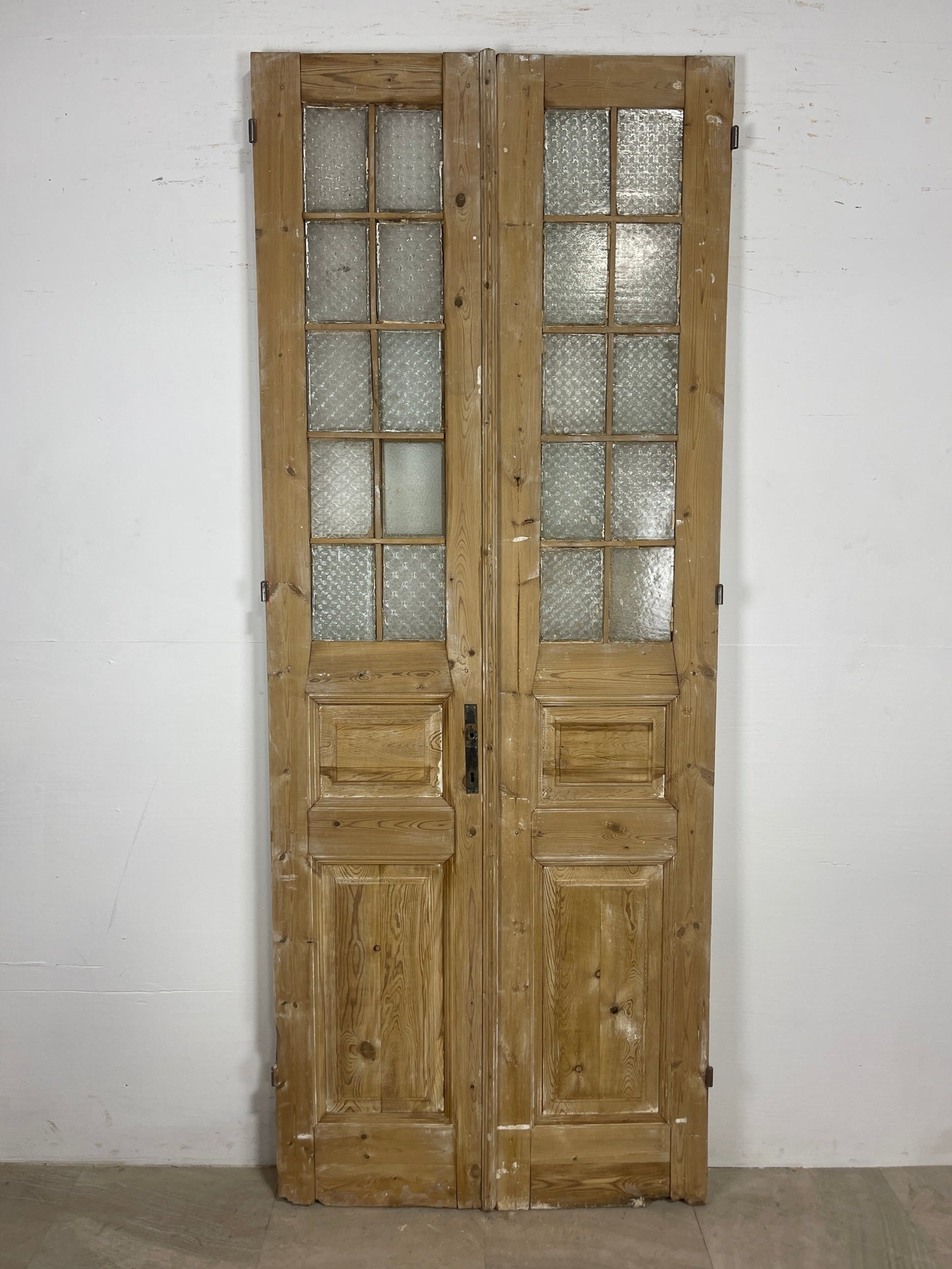Antique French panel doors with Glass (93.75 x 37) O73