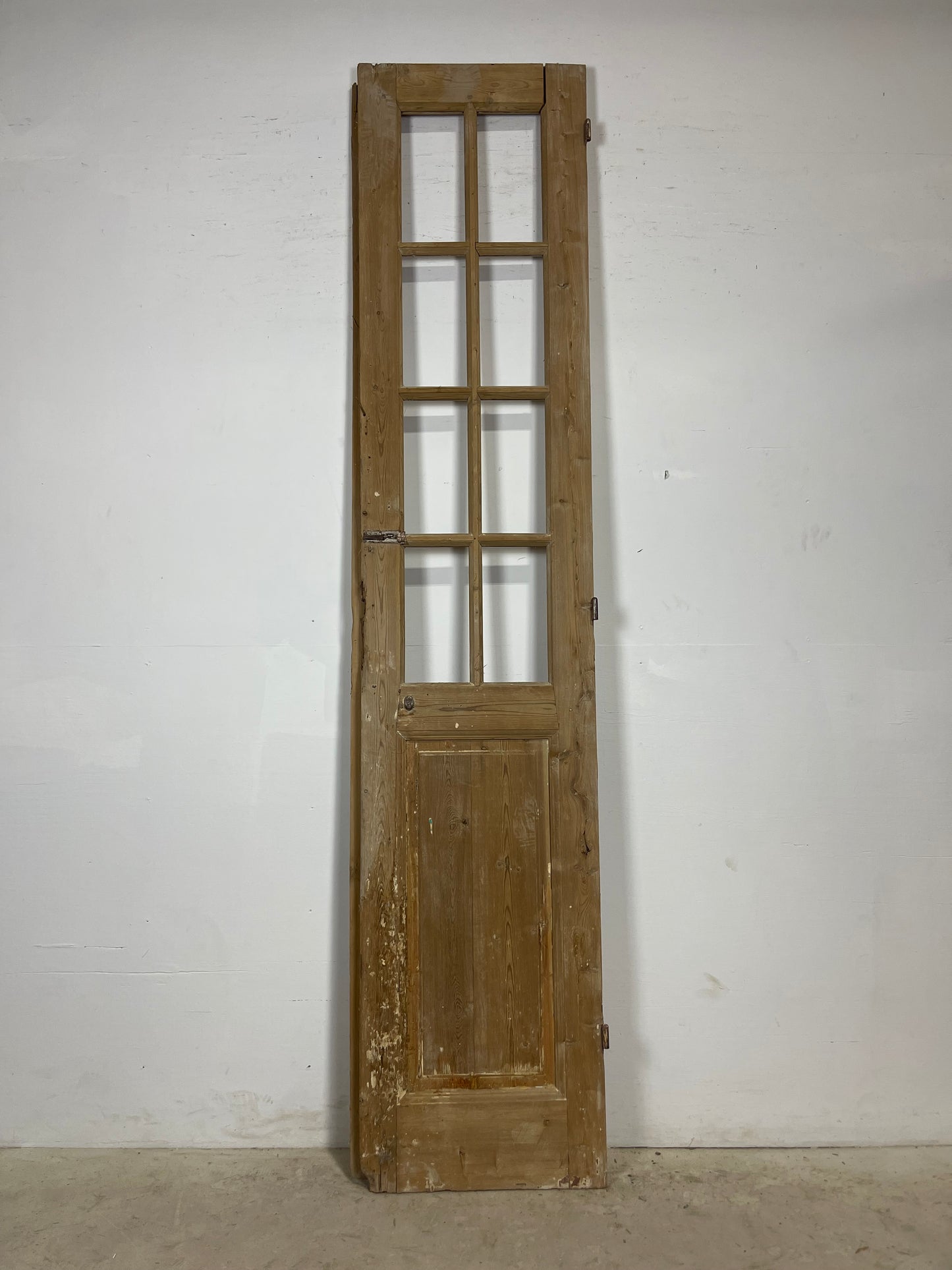 Antique French Panel Door with Glass (103.75x22.5) L385
