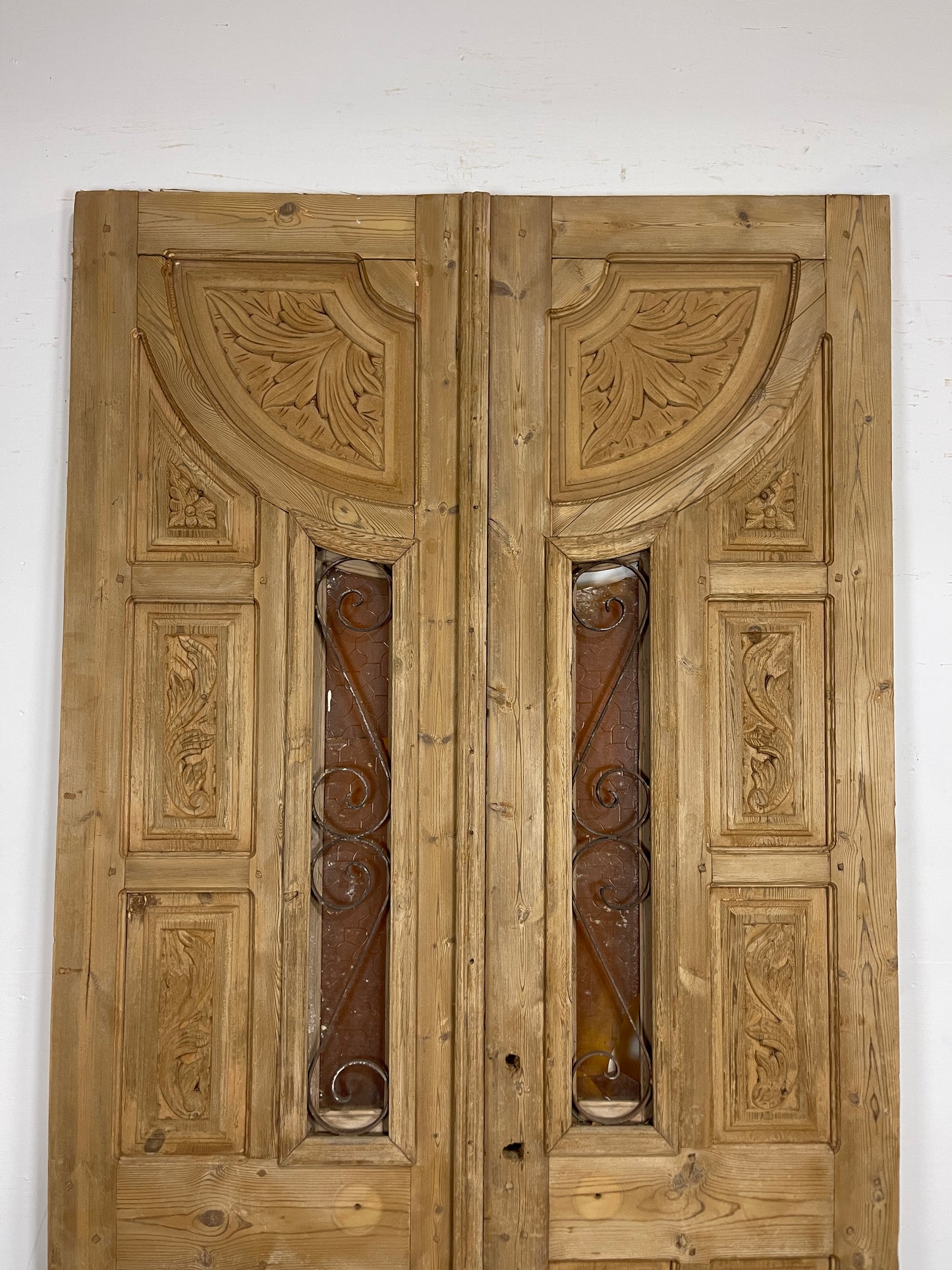 Antique French panel doors with Carvings (103 x 57) P 13