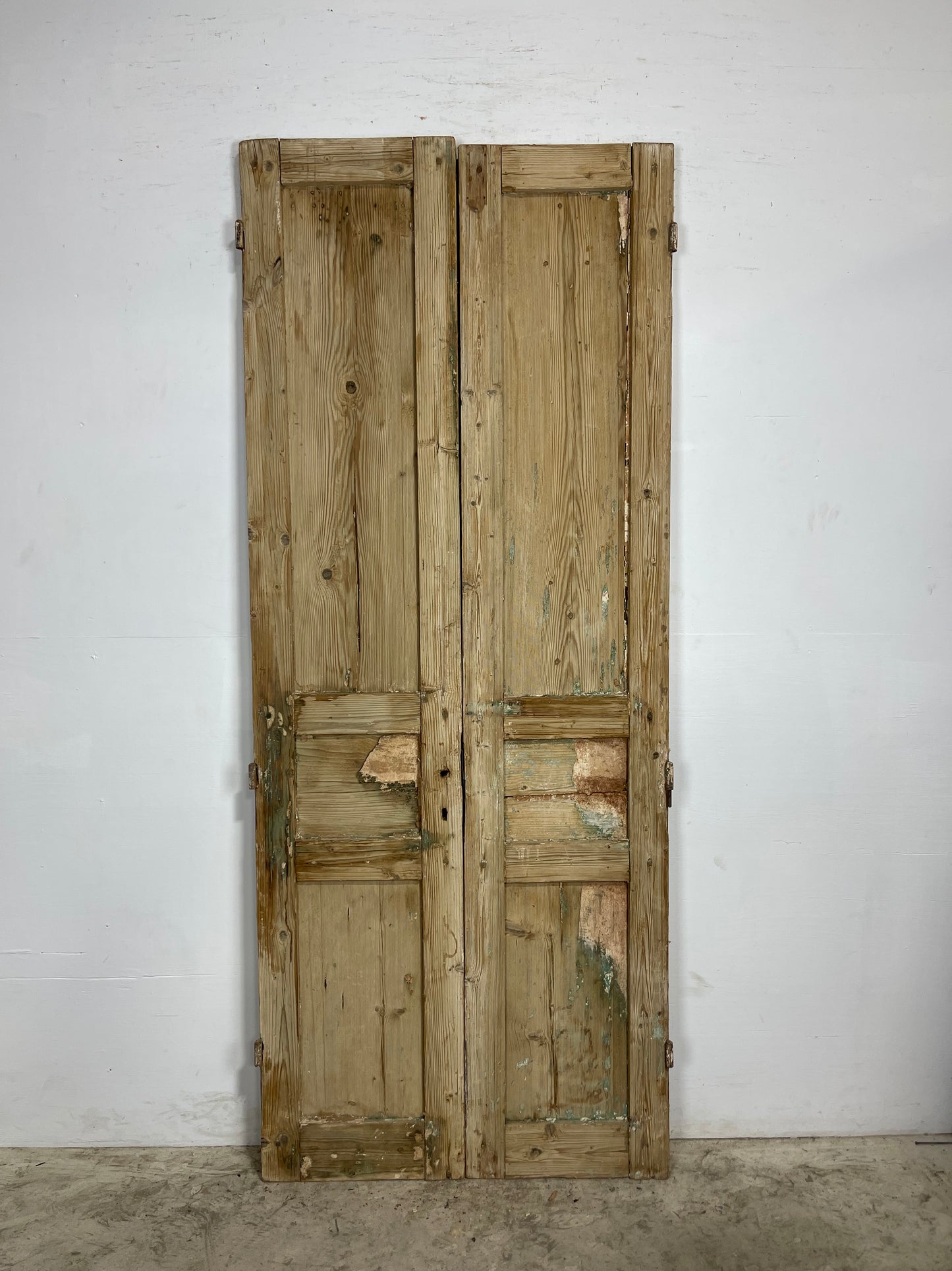 Antique French Panel Doors with Carving (87 x 48) M008