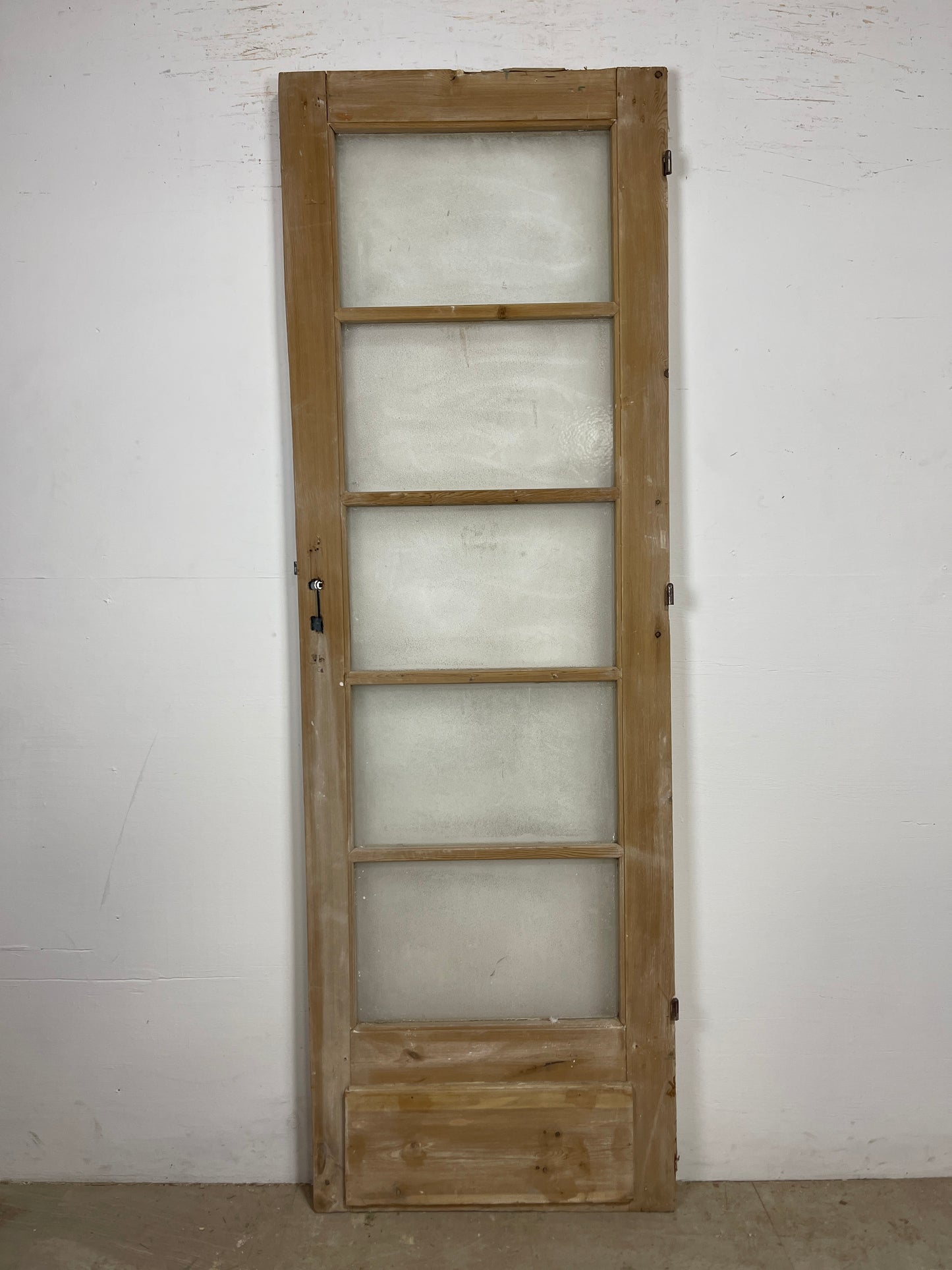 Antique French Panel Door - Single with glass (84x27.5) O277