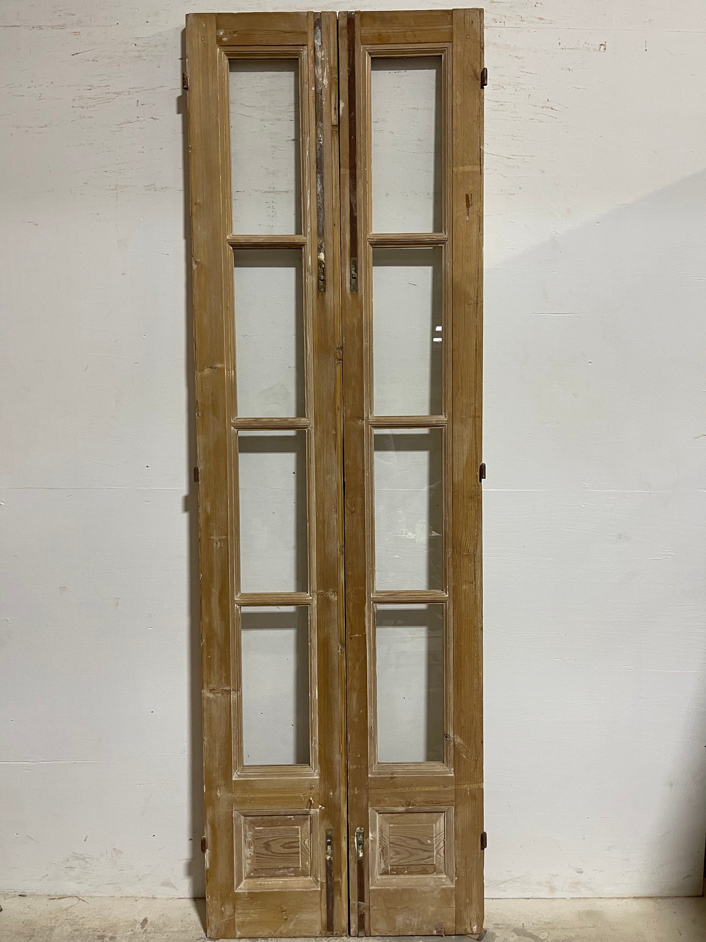 Antique French Panel Doors withg Glass (96x29.75) J325
