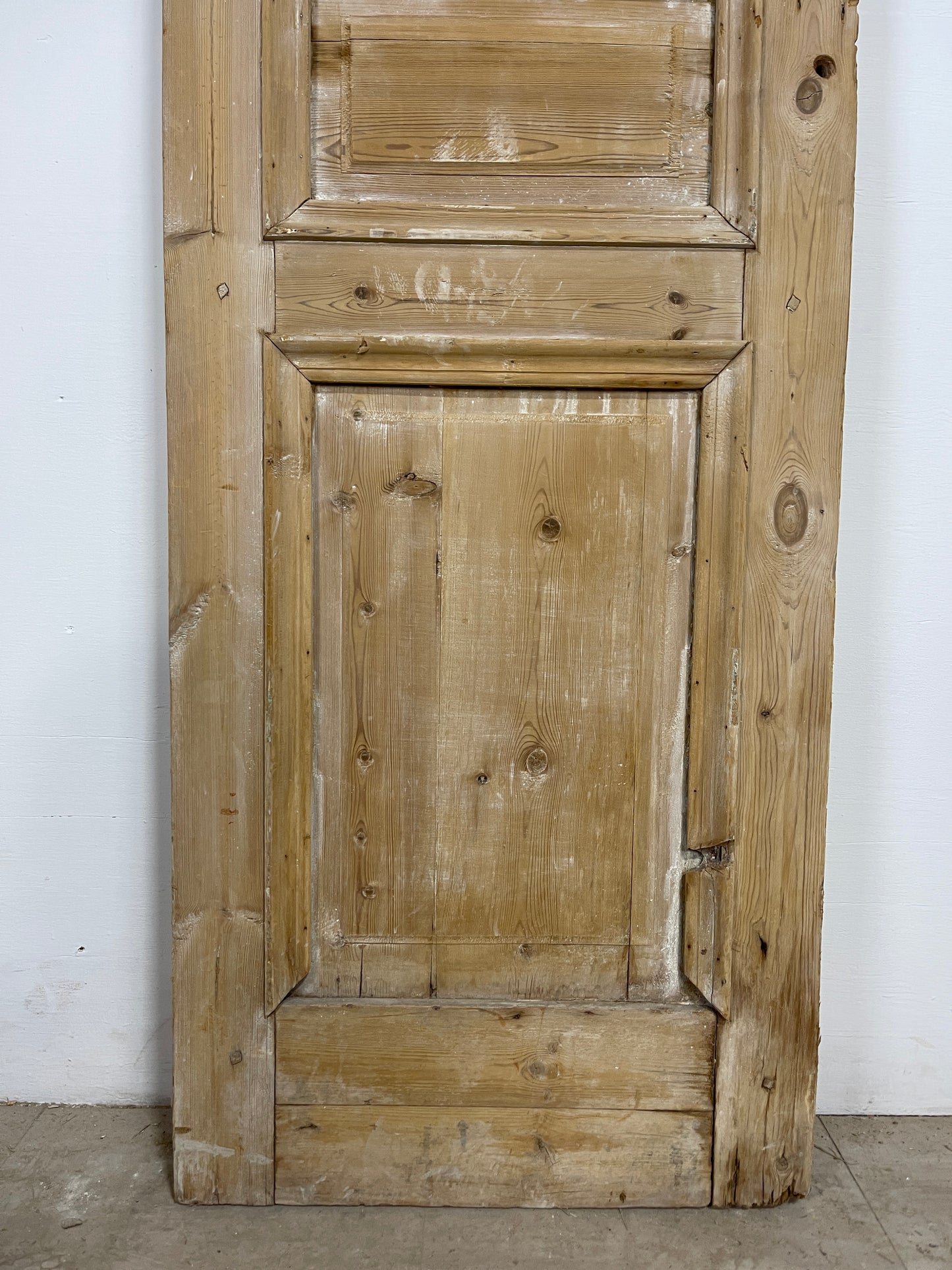 Antique French Panel Door (88.5 x 25.5) Single wood O223