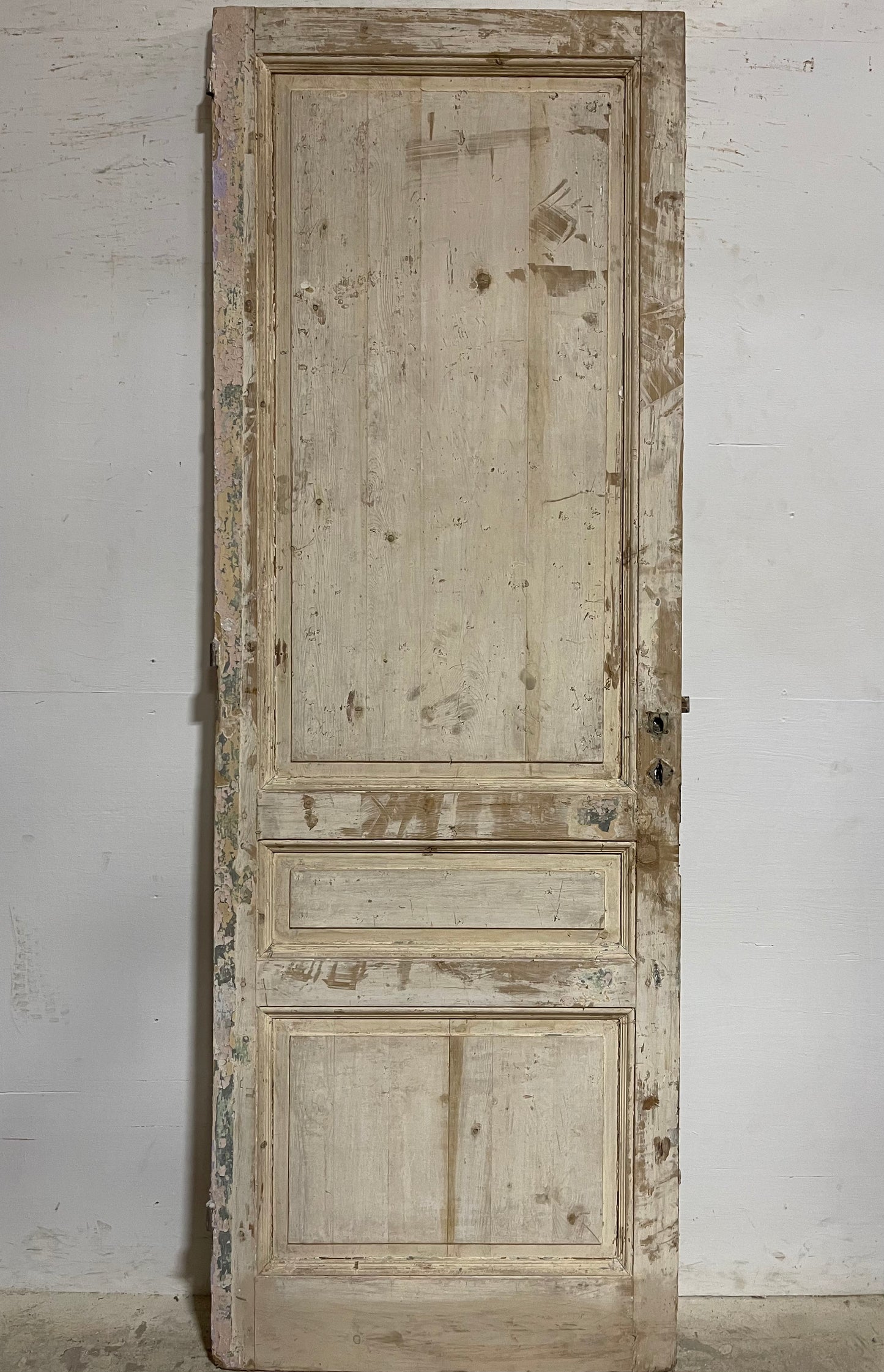 Antique French panel door (96.75x33.25) K804