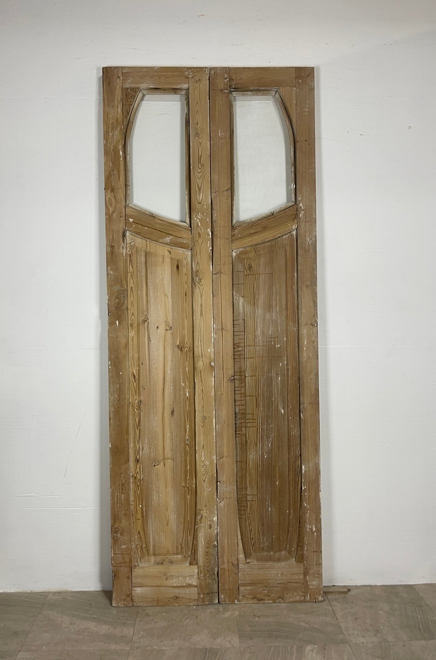 Antique French panel door with Glass (100.75 x 40) O10