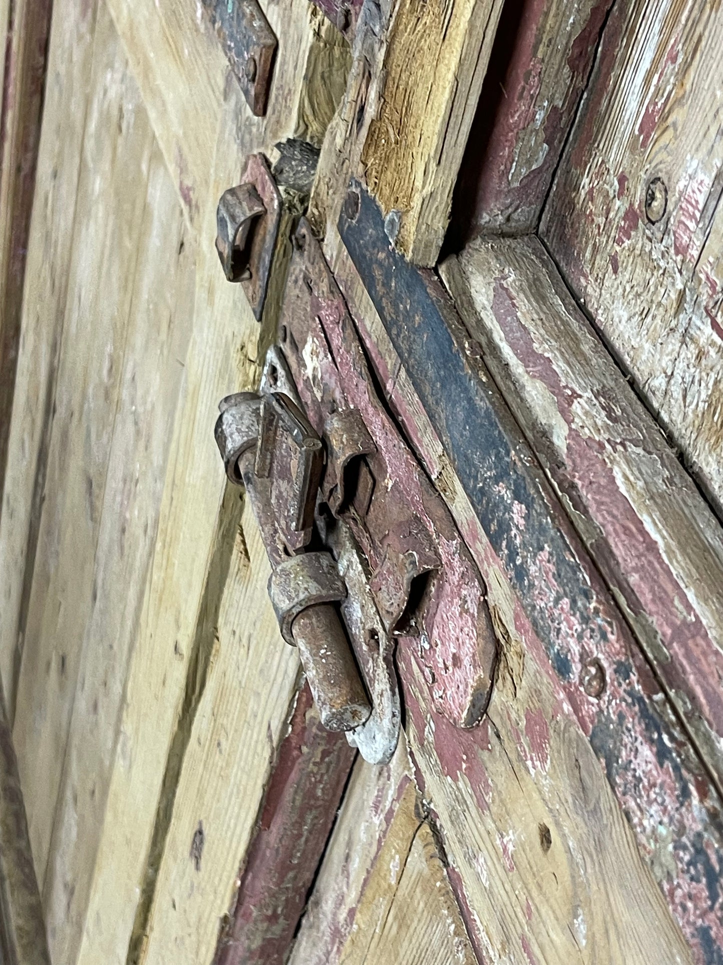 Antique French Panel Doors with Carving (98 x 58.5) M038