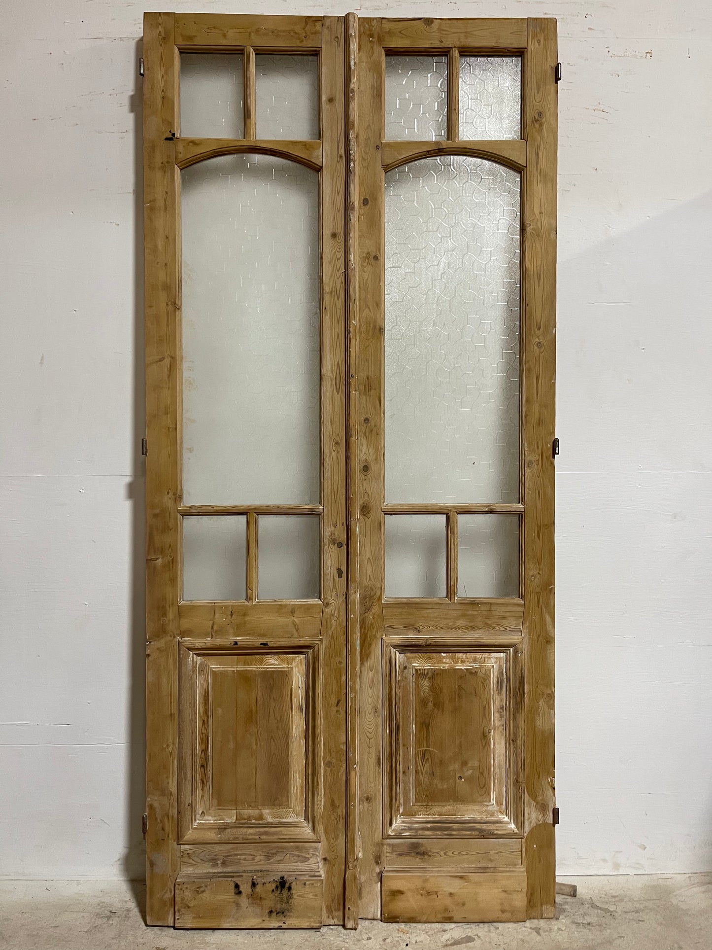 Antique French Panel Doors with Glass (96.5x44) J320