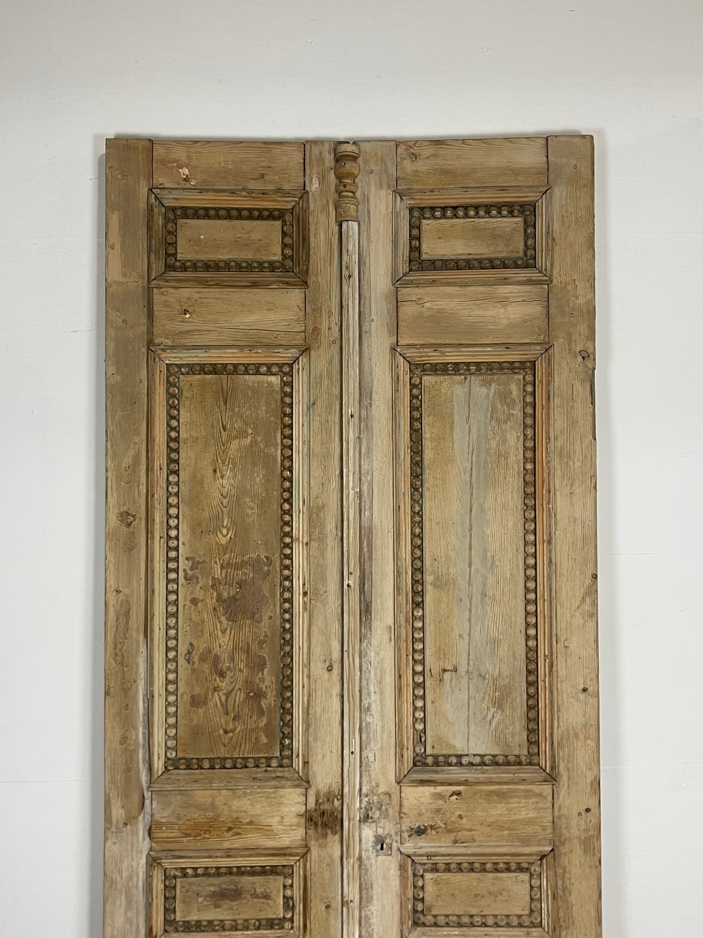 Antique French panel doors with Carvings (104 x 42.5) O2