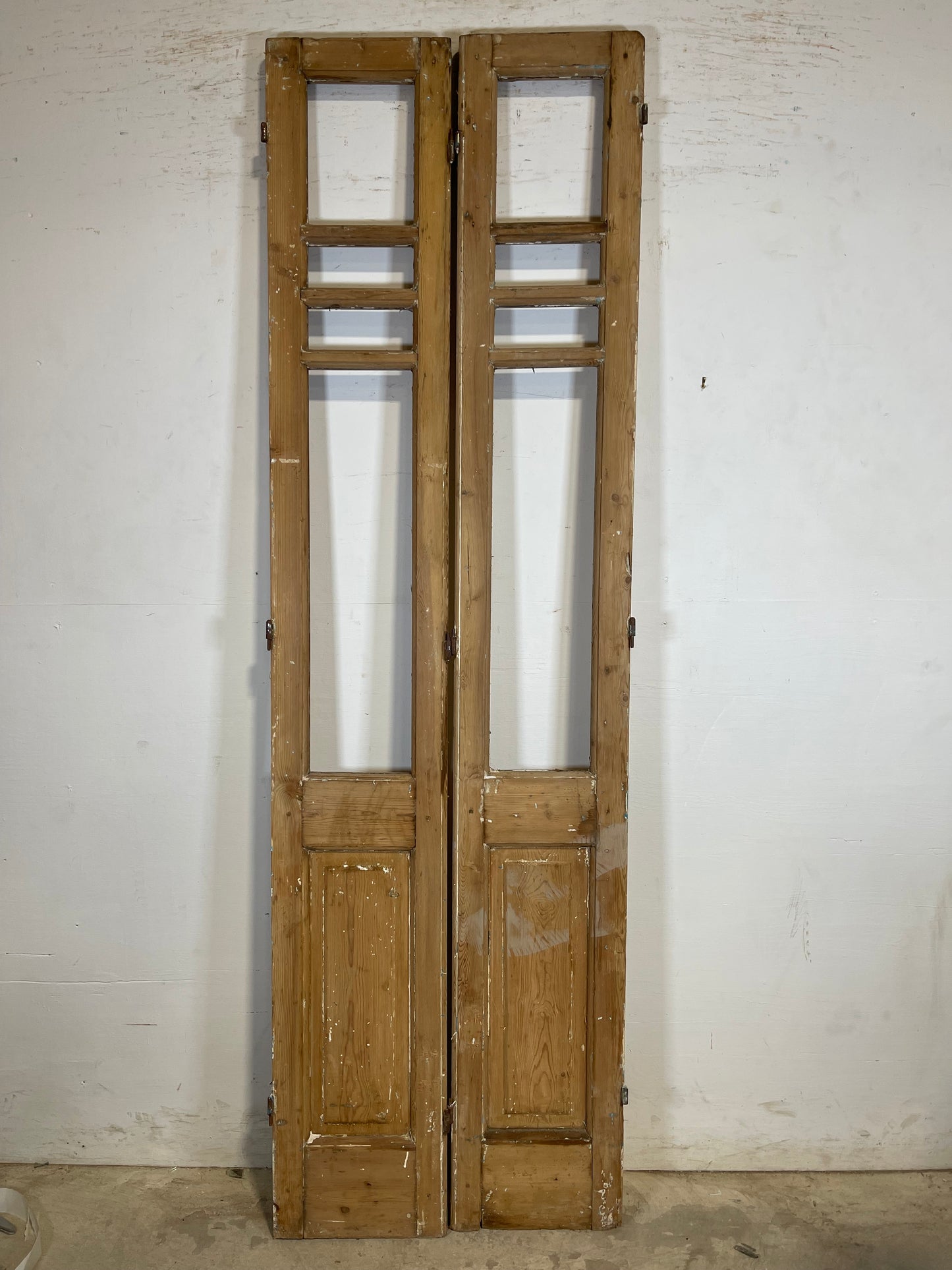 Antique French Panel Doors with glass (88.5x26) K325